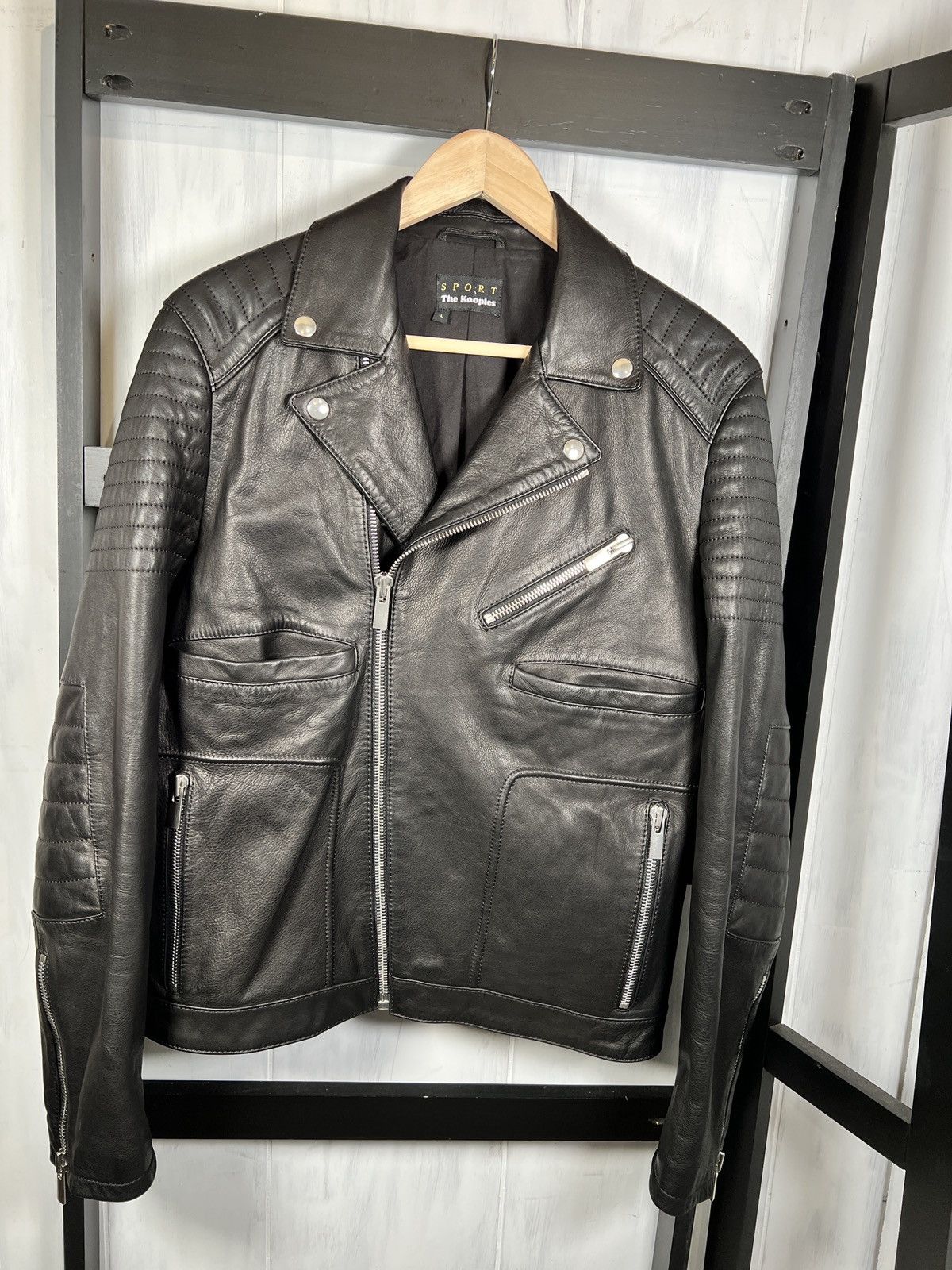 The Kooples Heavy Moto Jacket, New & Unique! Size US L / EU 52-54 / 3 - 5 Thumbnail