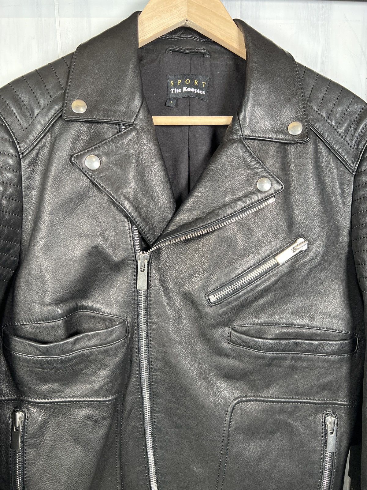 The Kooples Heavy Moto Jacket, New & Unique! Size US L / EU 52-54 / 3 - 12 Thumbnail