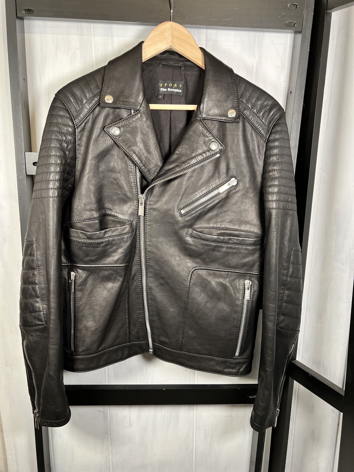 The Kooples Heavy Moto Jacket, New & Unique! Size US L / EU 52-54 / 3 - 7 Thumbnail