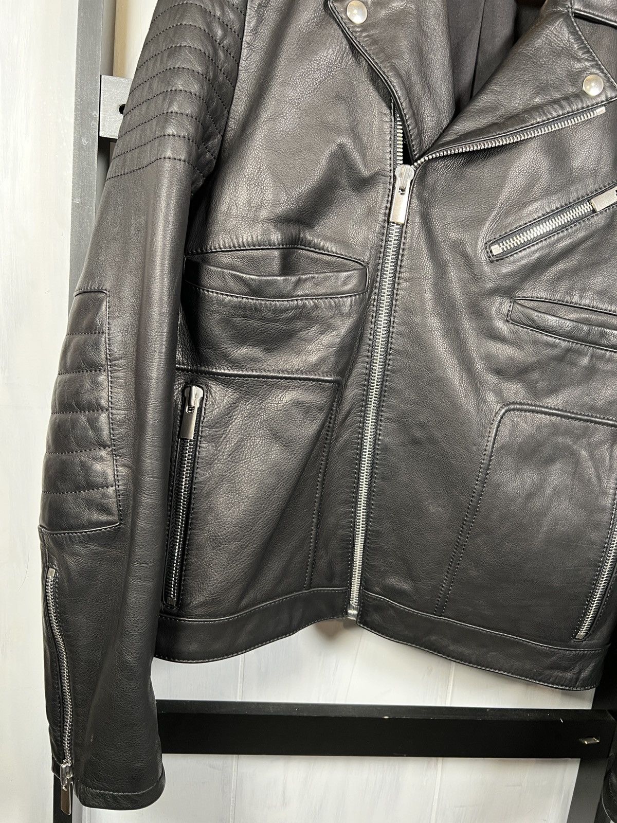 The Kooples Heavy Moto Jacket, New & Unique! Size US L / EU 52-54 / 3 - 11 Thumbnail