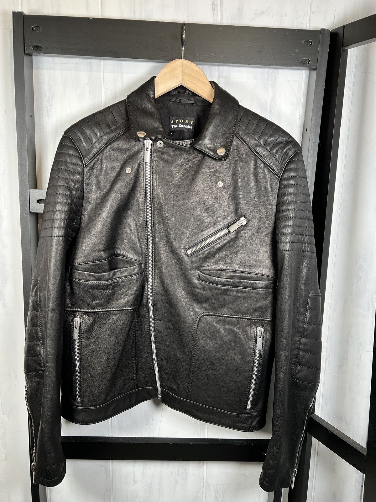 The Kooples Heavy Moto Jacket, New & Unique! Size US L / EU 52-54 / 3 - 9 Thumbnail