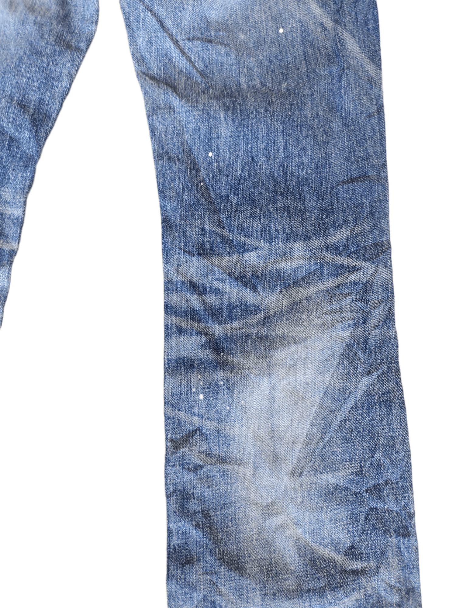Hysteric Glamour × Undercover Japanese Brand MURDER LICENSE Painted Distress Denim Jeans Size US 30 / EU 46 - 6 Thumbnail
