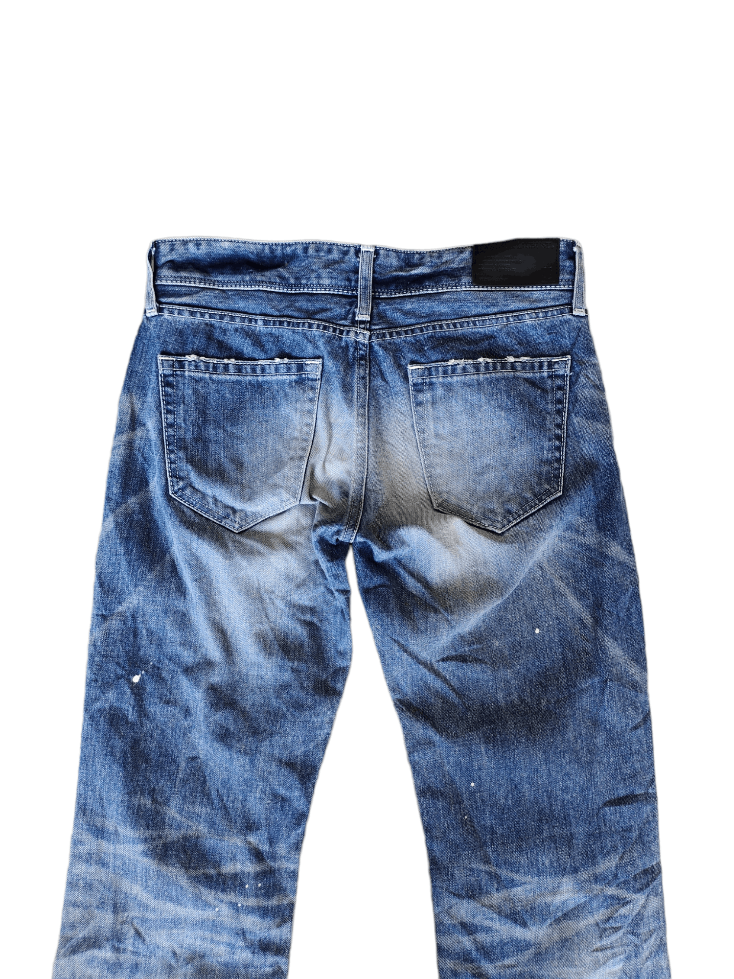 Hysteric Glamour × Undercover Japanese Brand MURDER LICENSE Painted Distress Denim Jeans Size US 30 / EU 46 - 4 Thumbnail
