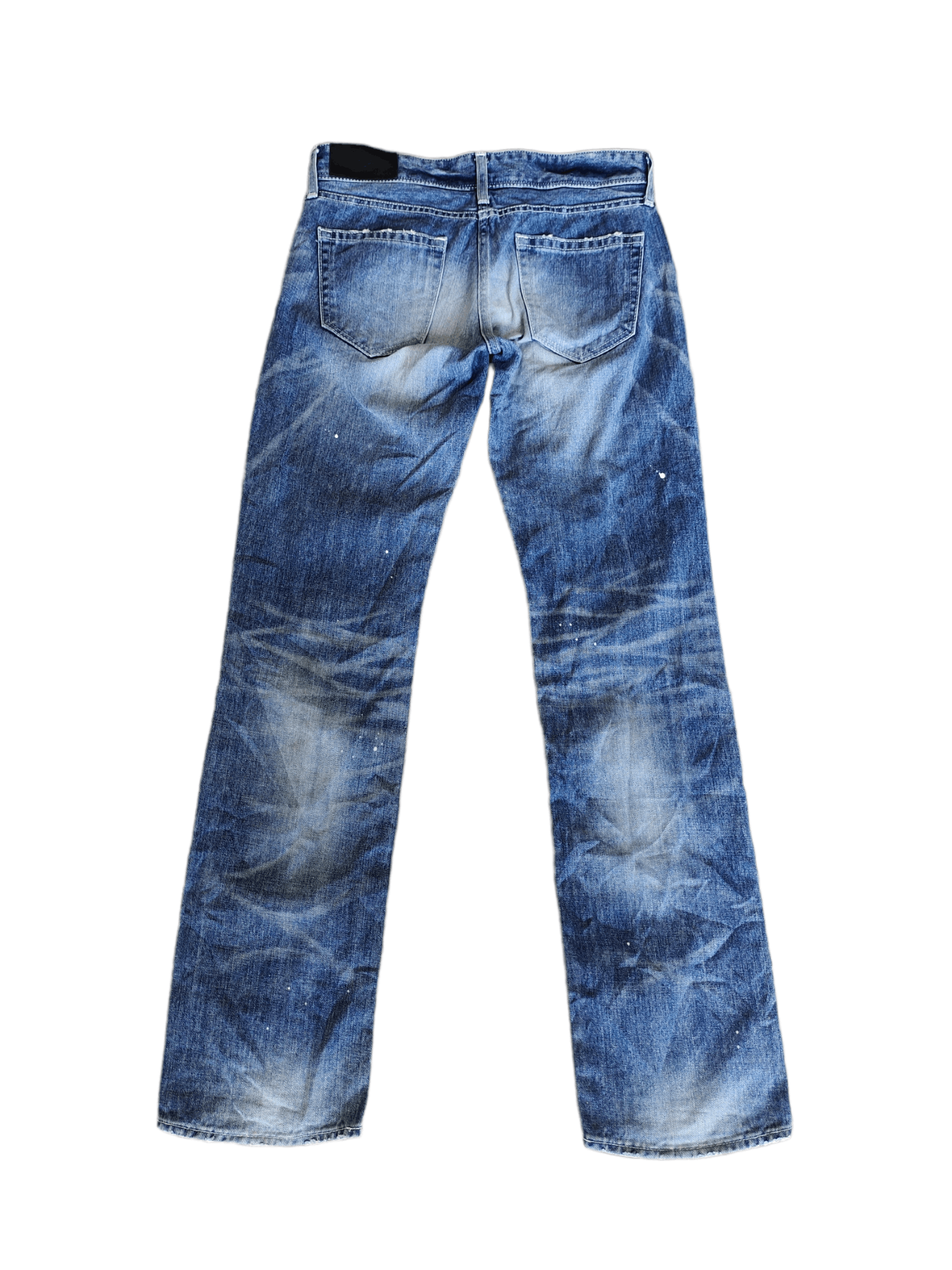 Hysteric Glamour × Undercover Japanese Brand MURDER LICENSE Painted Distress Denim Jeans Size US 30 / EU 46 - 3 Thumbnail