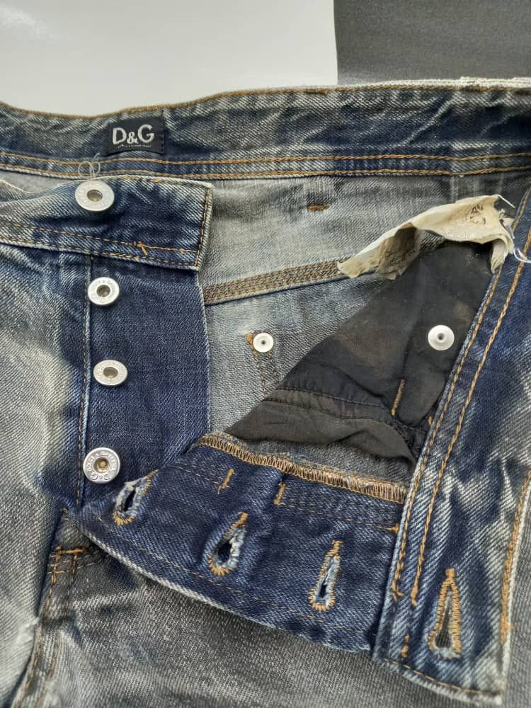 Dolce & Gabbana Dolce & Gabbana Distressed Denim Size US 33 - 9 Thumbnail
