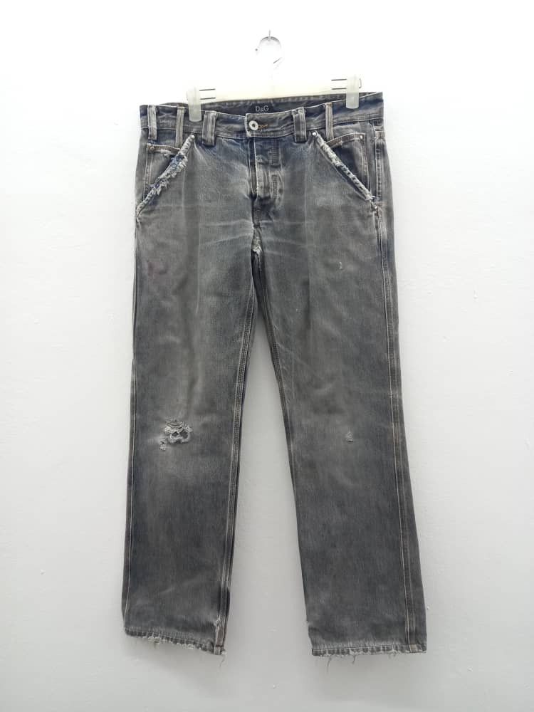 Dolce & Gabbana Dolce & Gabbana Distressed Denim Size US 33 - 1 Thumbnail