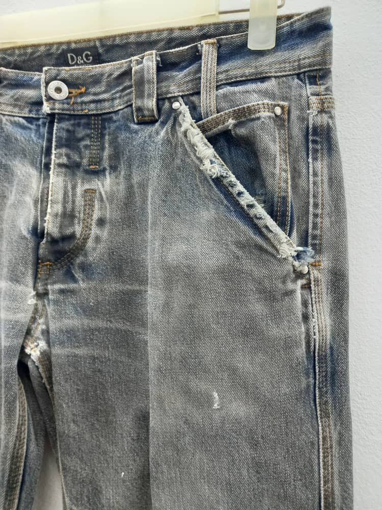 Dolce & Gabbana Dolce & Gabbana Distressed Denim Size US 33 - 8 Thumbnail