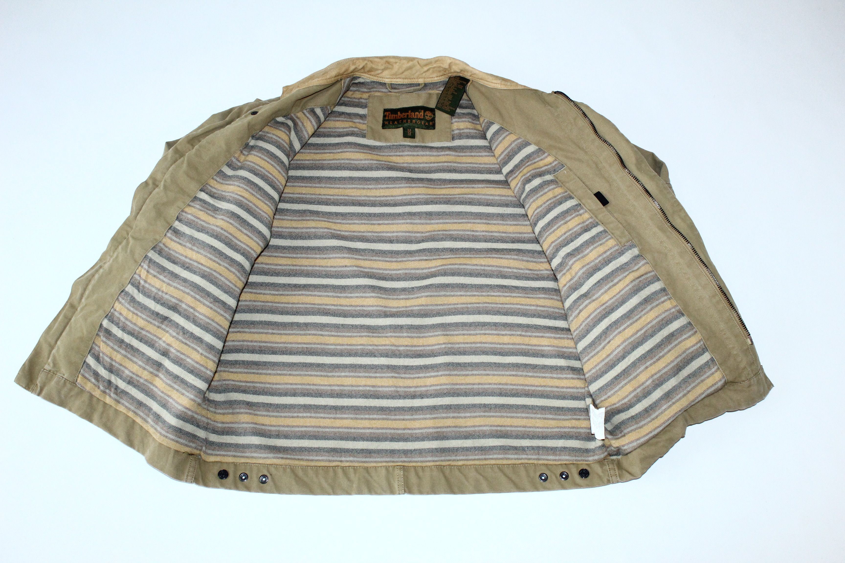 Stussy × Timberland 🔥 VTG 🔥 Timberland Canvas Denim Wool Lined Western Jacket Size US L / EU 52-54 / 3 - 2 Thumbnail