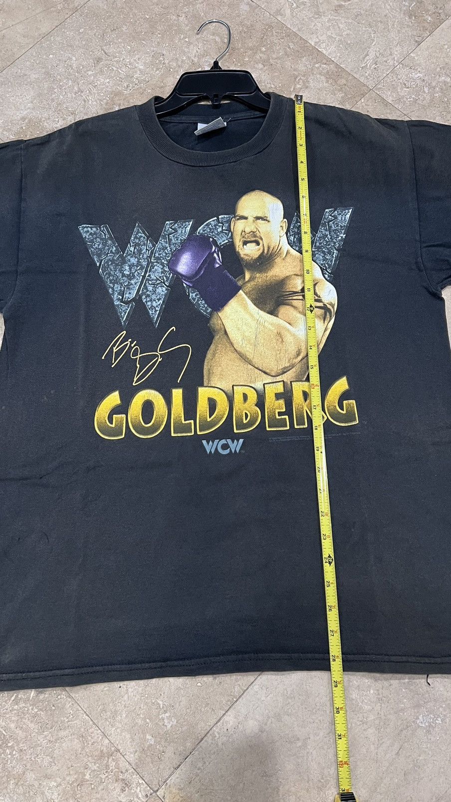 Vintage × WCW/nWo WCW Goldberg tee size Large Tultex Tag Size US L / EU 52-54 / 3 - 6 Thumbnail