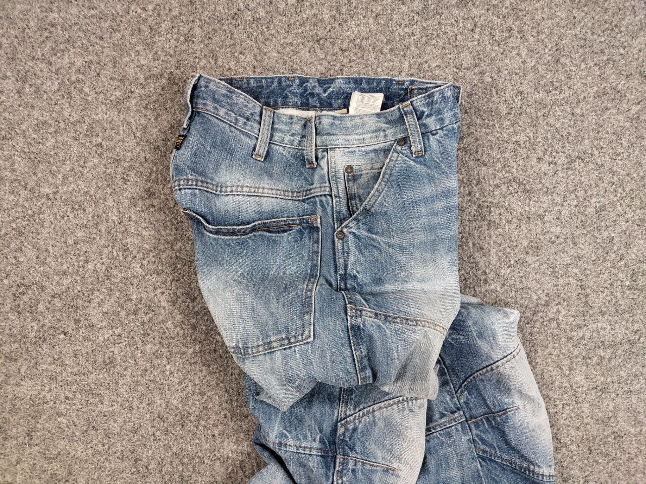 G-Star Vintage G Star Raw 5620 3d Loose Washed Blue Denim Jeans Size US 28 / EU 44 - 17 Thumbnail