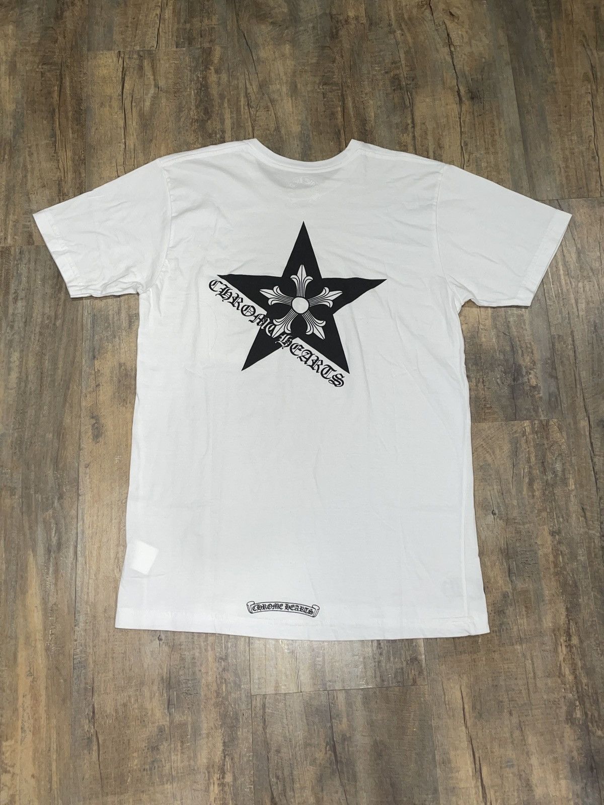 Chrome Hearts RARE Chrome Hearts Ninja Star Scroll Logo White Pocket ...