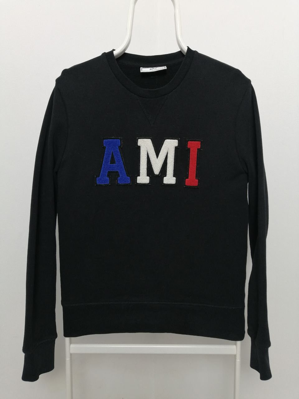 AMI Ami by Alexandre Mattiussi Big Embroidered Logo Crewneck Size US S / EU 44-46 / 1 - 1 Thumbnail