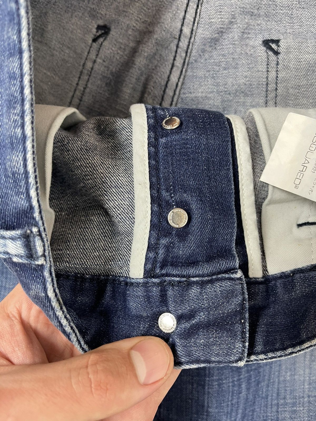 Dsquared2 Dsquared vintage blue faded distressed denim jeans Italy Size US 30 / EU 46 - 12 Thumbnail