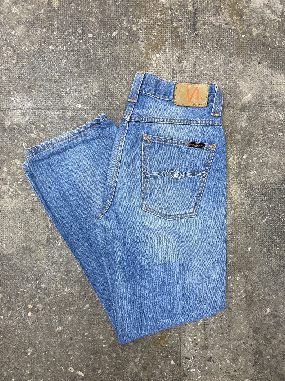 Nudie Jeans Nudies cropped blue jeans | Grailed