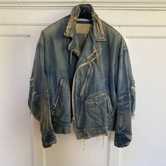 Julius Julius 17FW Oversized Denim Jacket Neuromantika rare | Grailed