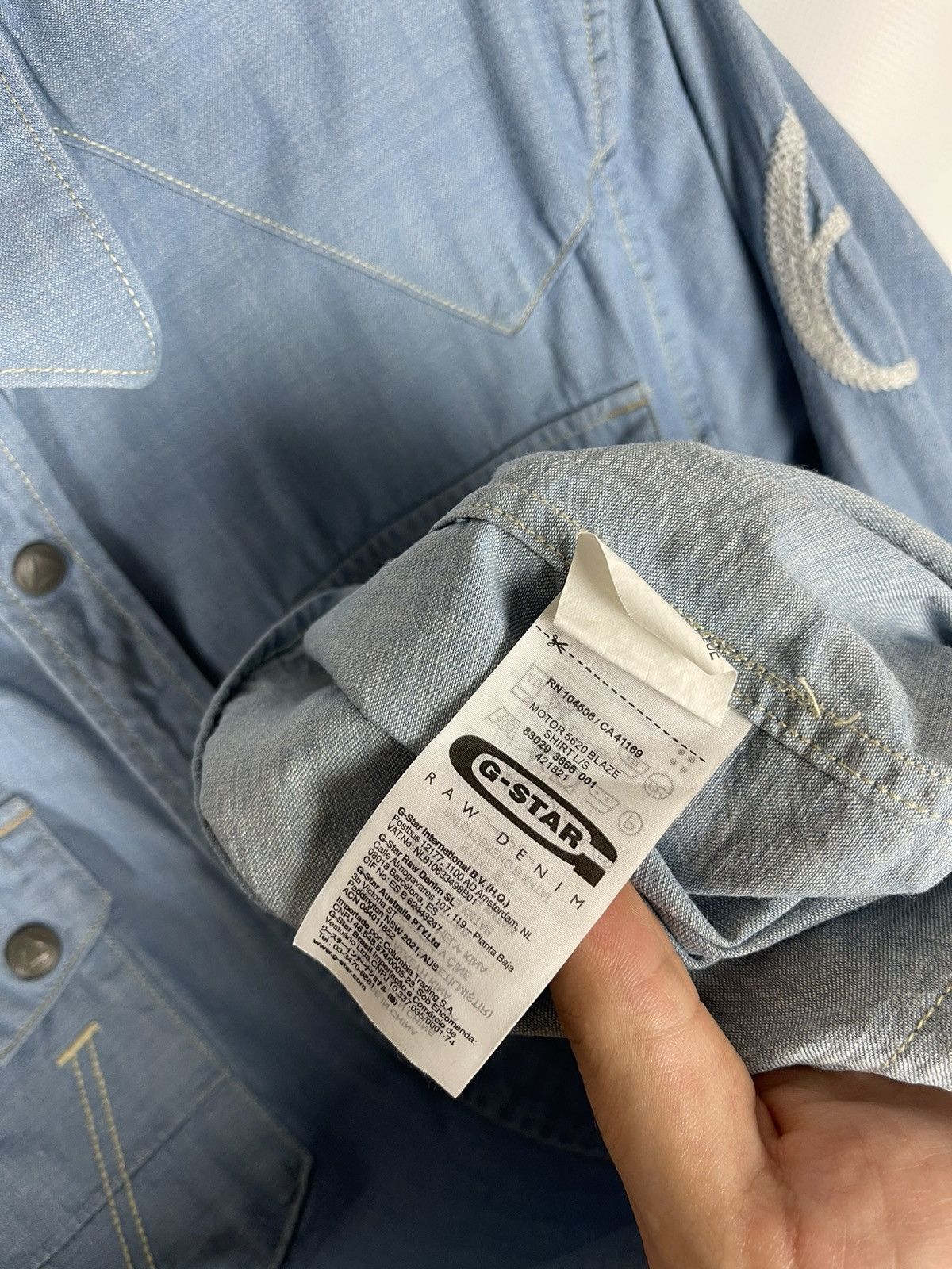 G-Star G-Star Raw Motor 5620 Blaze shirt long sleeve denim Size US M / EU 48-50 / 2 - 17 Thumbnail