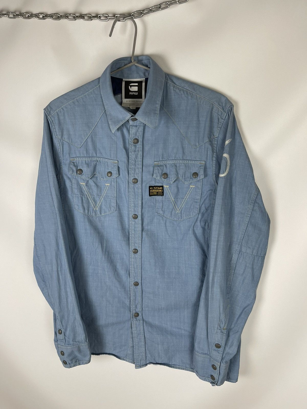 G-Star G-Star Raw Motor 5620 Blaze shirt long sleeve denim Size US M / EU 48-50 / 2 - 14 Thumbnail