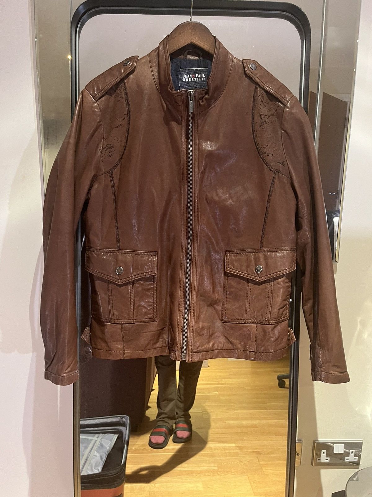 archive 1990s lamb leather flight jacket archive 1990s lamb