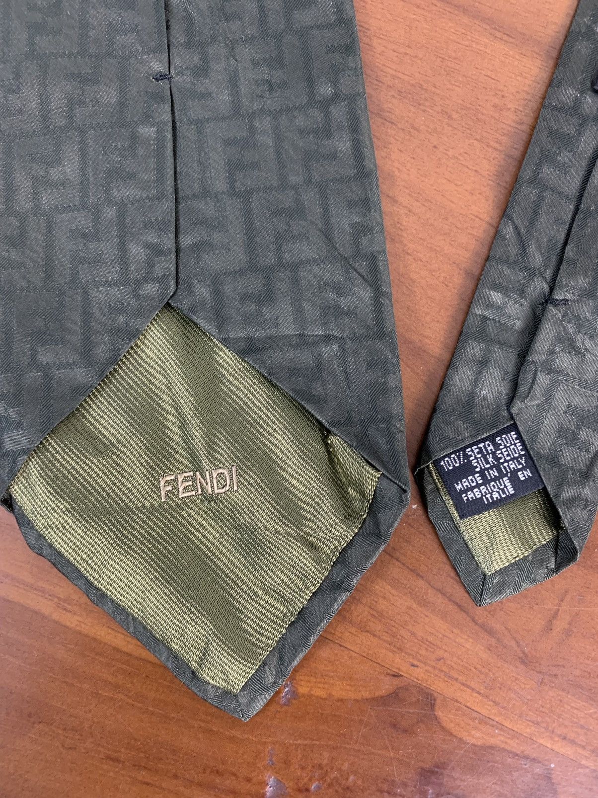 Fendi Fendi Monogram Necktie Size ONE SIZE - 4 Thumbnail