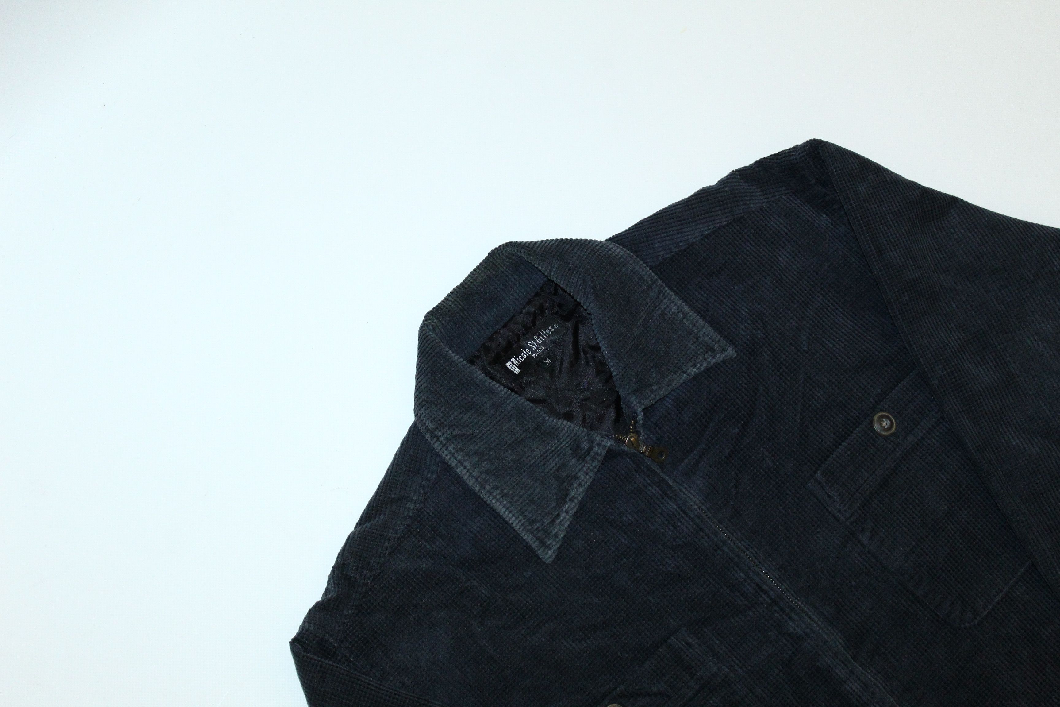 Japanese Brand VTG🔥 Nicole St. Gilles Paris Waffle Corduroy Zip Jacket Size US M / EU 48-50 / 2 - 3 Thumbnail