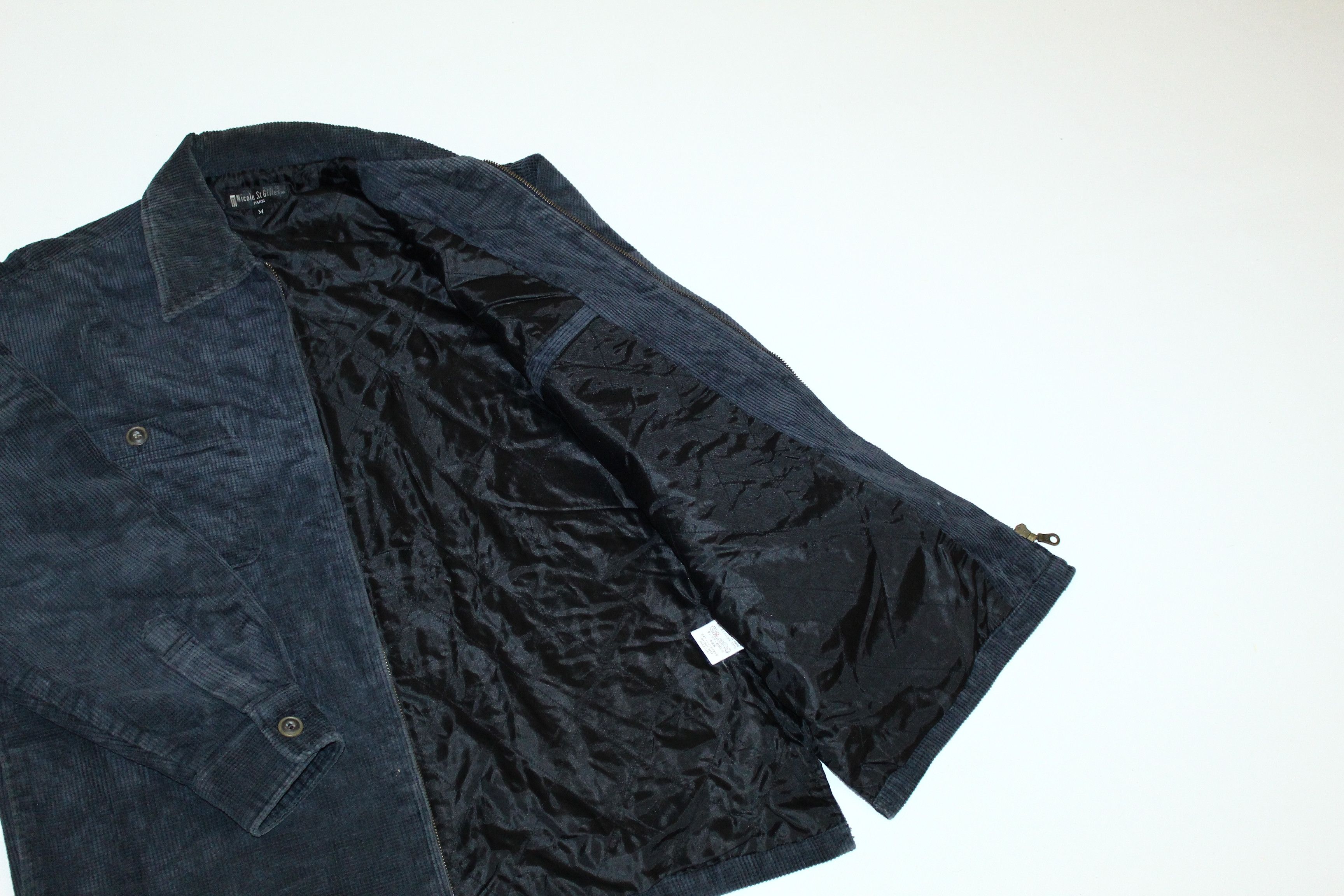 Japanese Brand VTG🔥 Nicole St. Gilles Paris Waffle Corduroy Zip Jacket Size US M / EU 48-50 / 2 - 5 Thumbnail