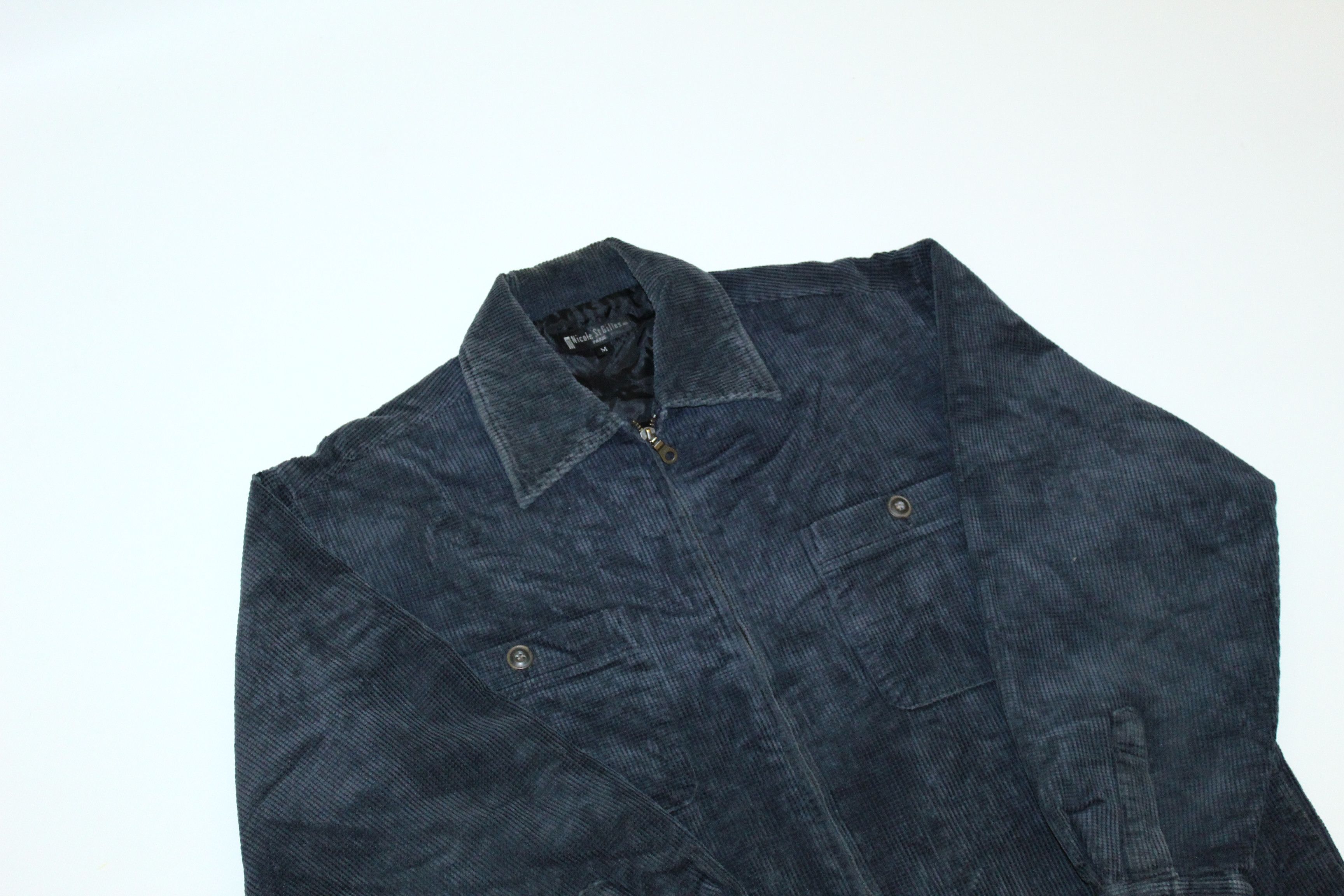 Japanese Brand VTG🔥 Nicole St. Gilles Paris Waffle Corduroy Zip Jacket Size US M / EU 48-50 / 2 - 2 Thumbnail