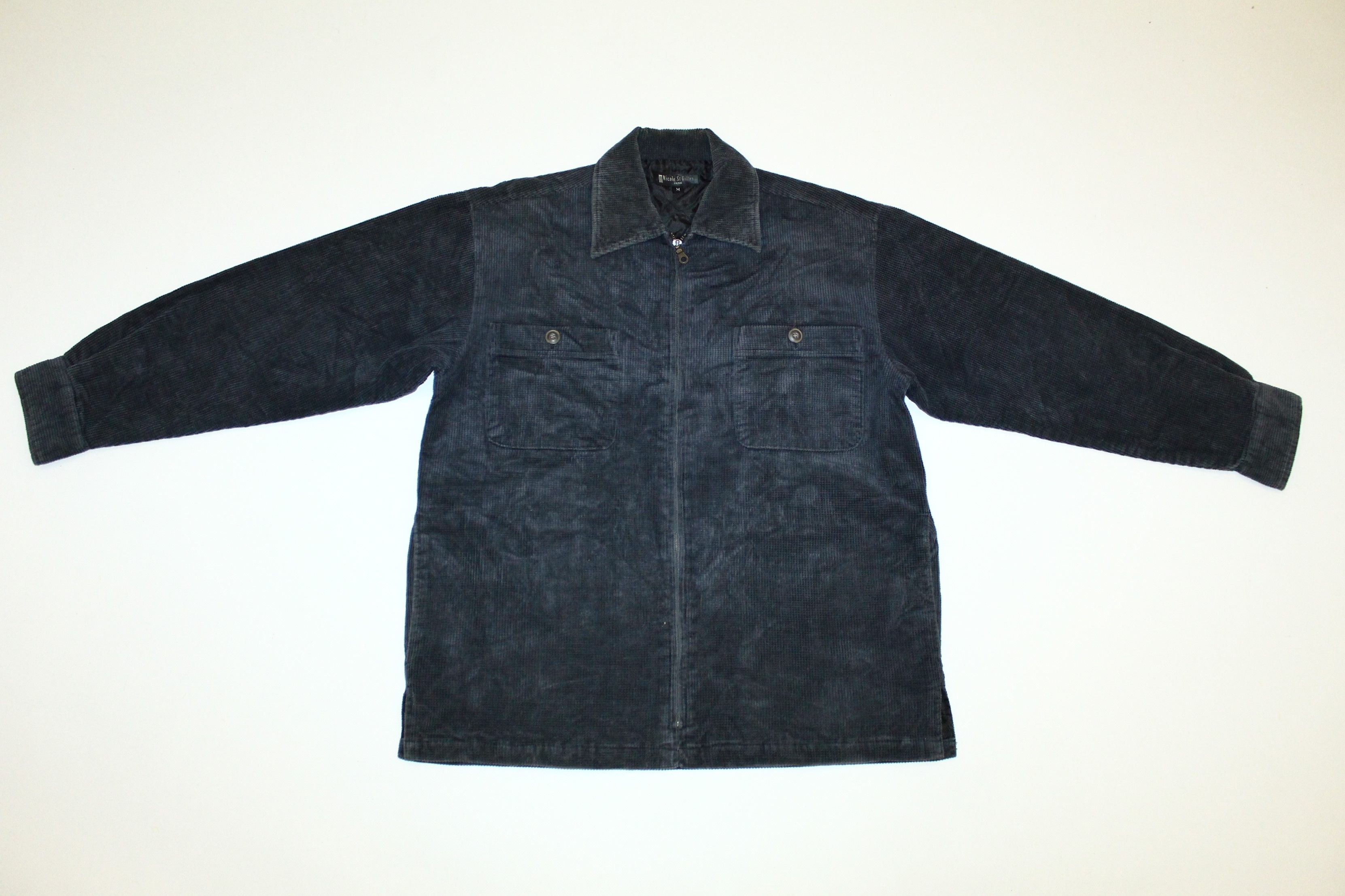 Japanese Brand VTG🔥 Nicole St. Gilles Paris Waffle Corduroy Zip Jacket Size US M / EU 48-50 / 2 - 4 Thumbnail
