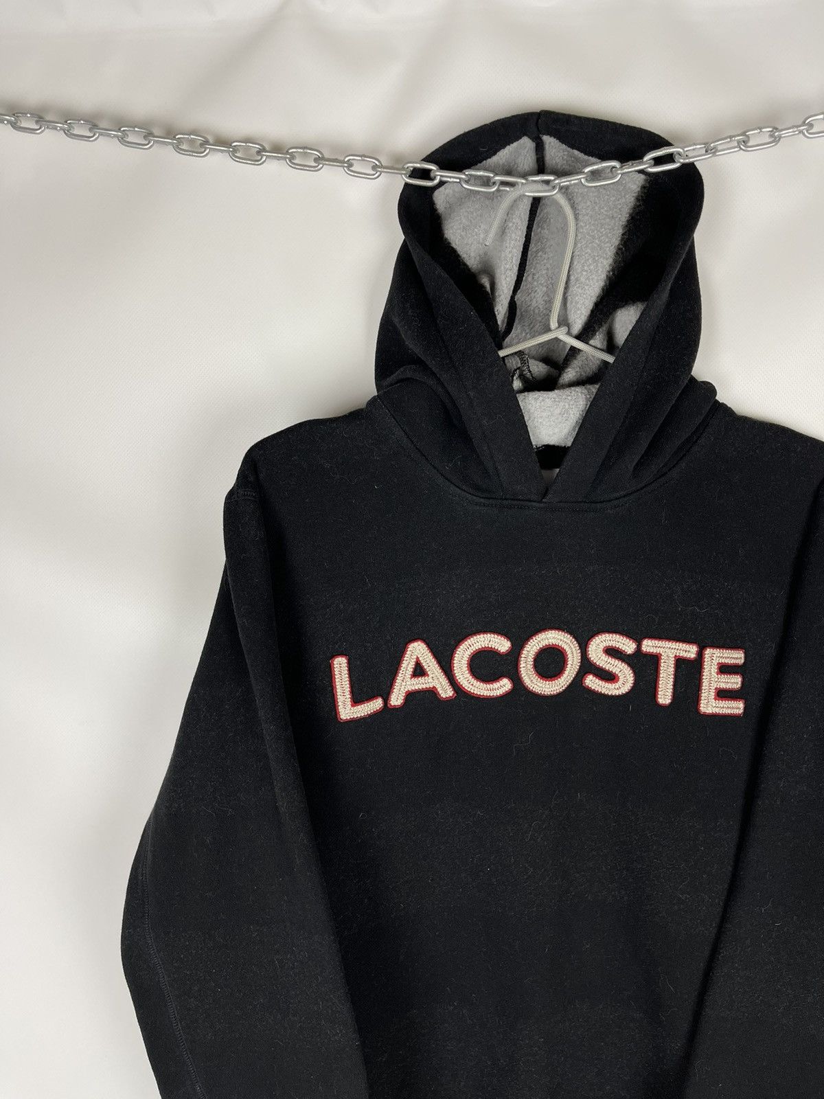Lacoste Lacoste vintage big logo striped hoodie jacket Size US M / EU 48-50 / 2 - 2 Thumbnail