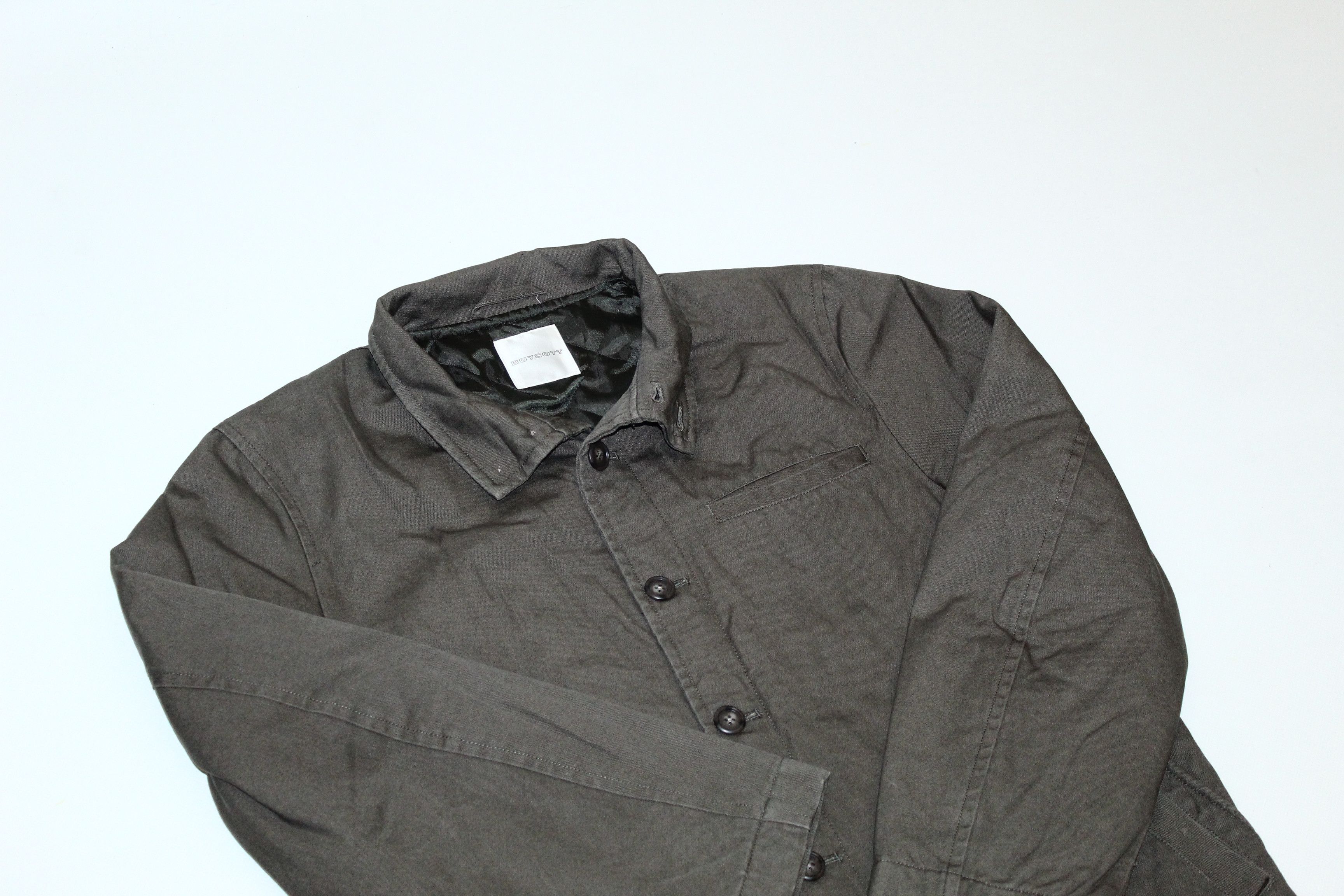 Boycott 💥 VTG Boycott Japan Quilted Lined Denim Chore Jacket Size US M / EU 48-50 / 2 - 2 Thumbnail
