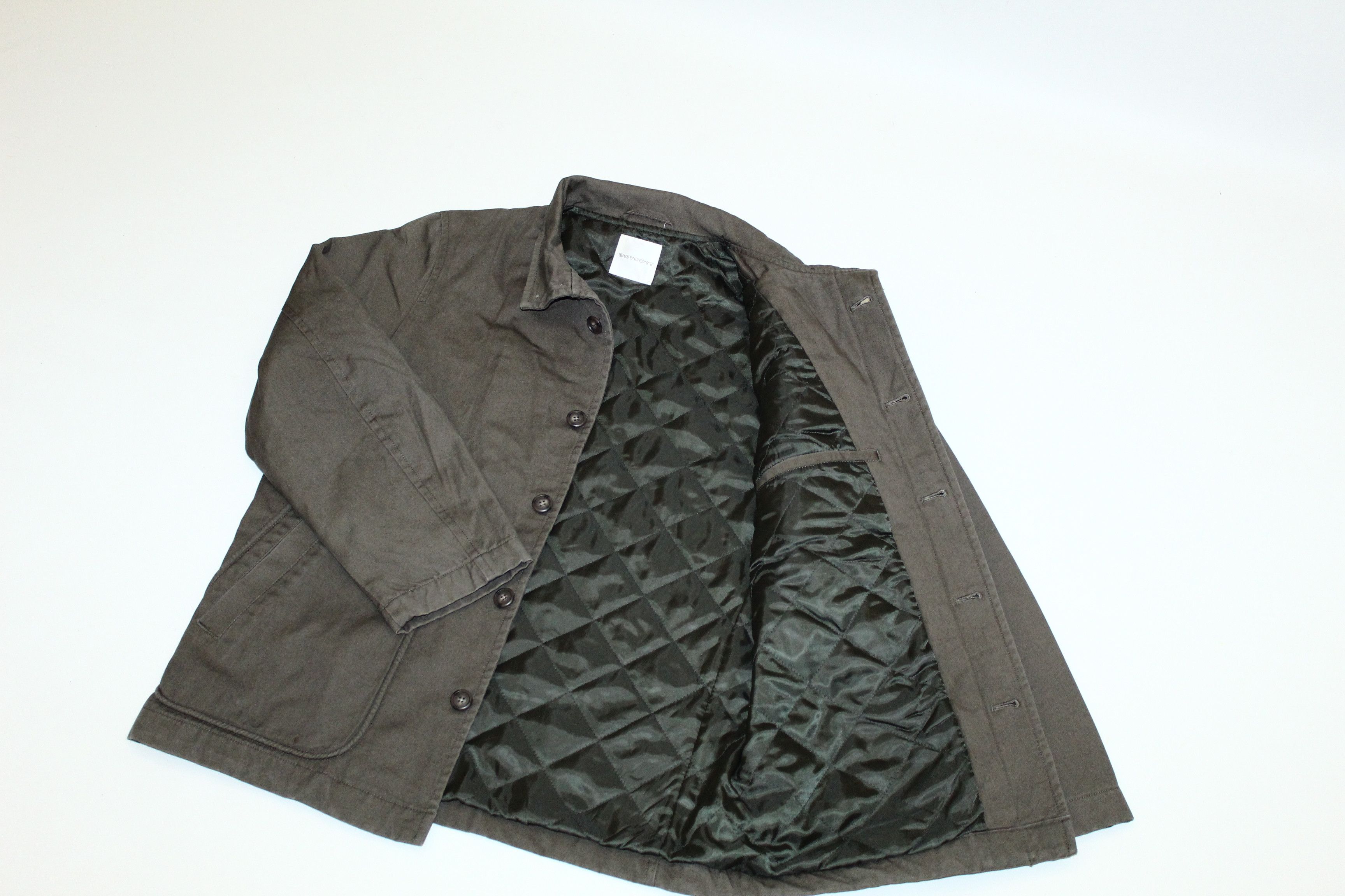 Boycott 💥 VTG Boycott Japan Quilted Lined Denim Chore Jacket Size US M / EU 48-50 / 2 - 4 Thumbnail
