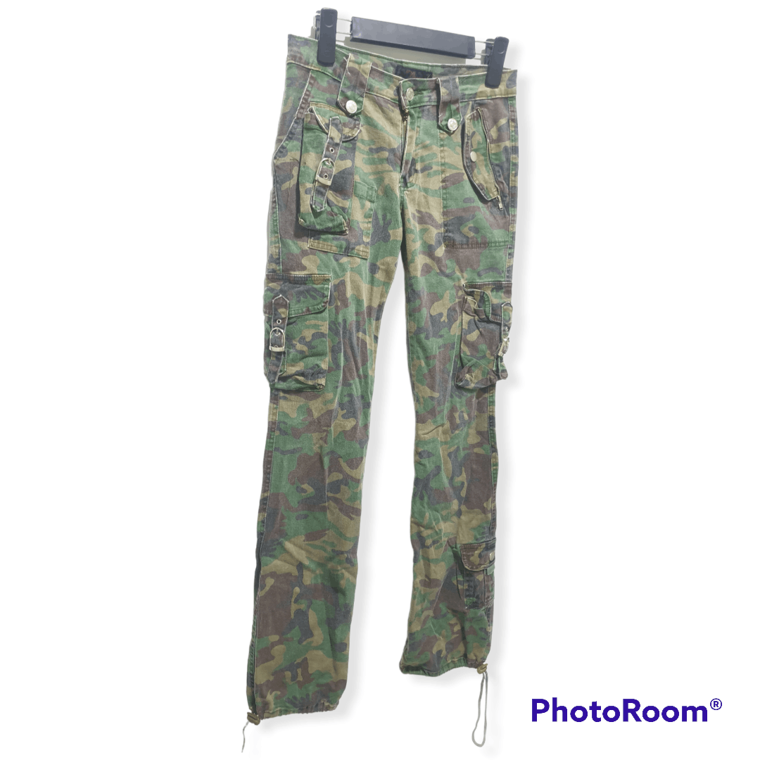 Japanese Brand DIVA Multipocket Camo Utility Outdoor Pant Size 29" - 4 Thumbnail