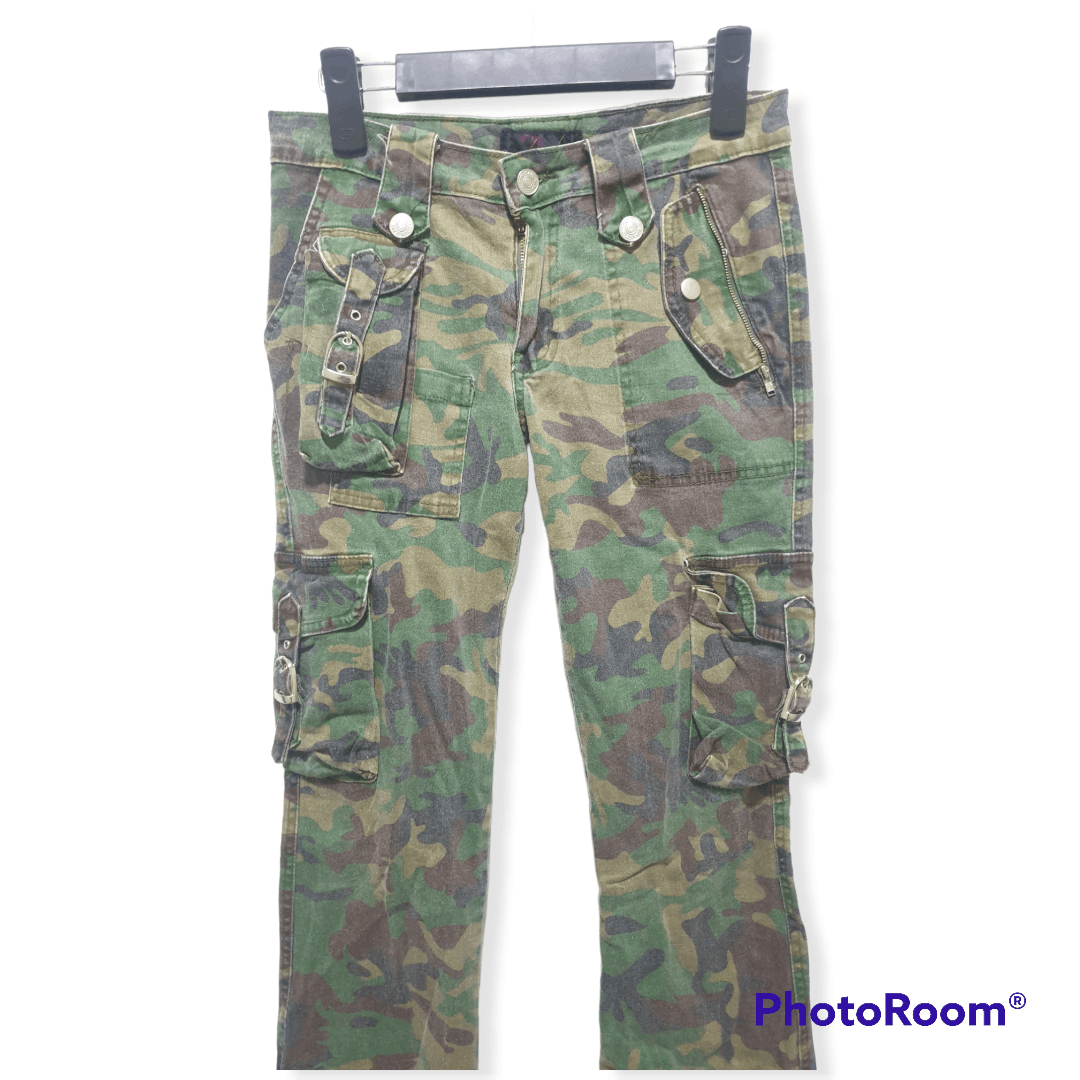 Japanese Brand DIVA Multipocket Camo Utility Outdoor Pant Size 29" - 5 Thumbnail