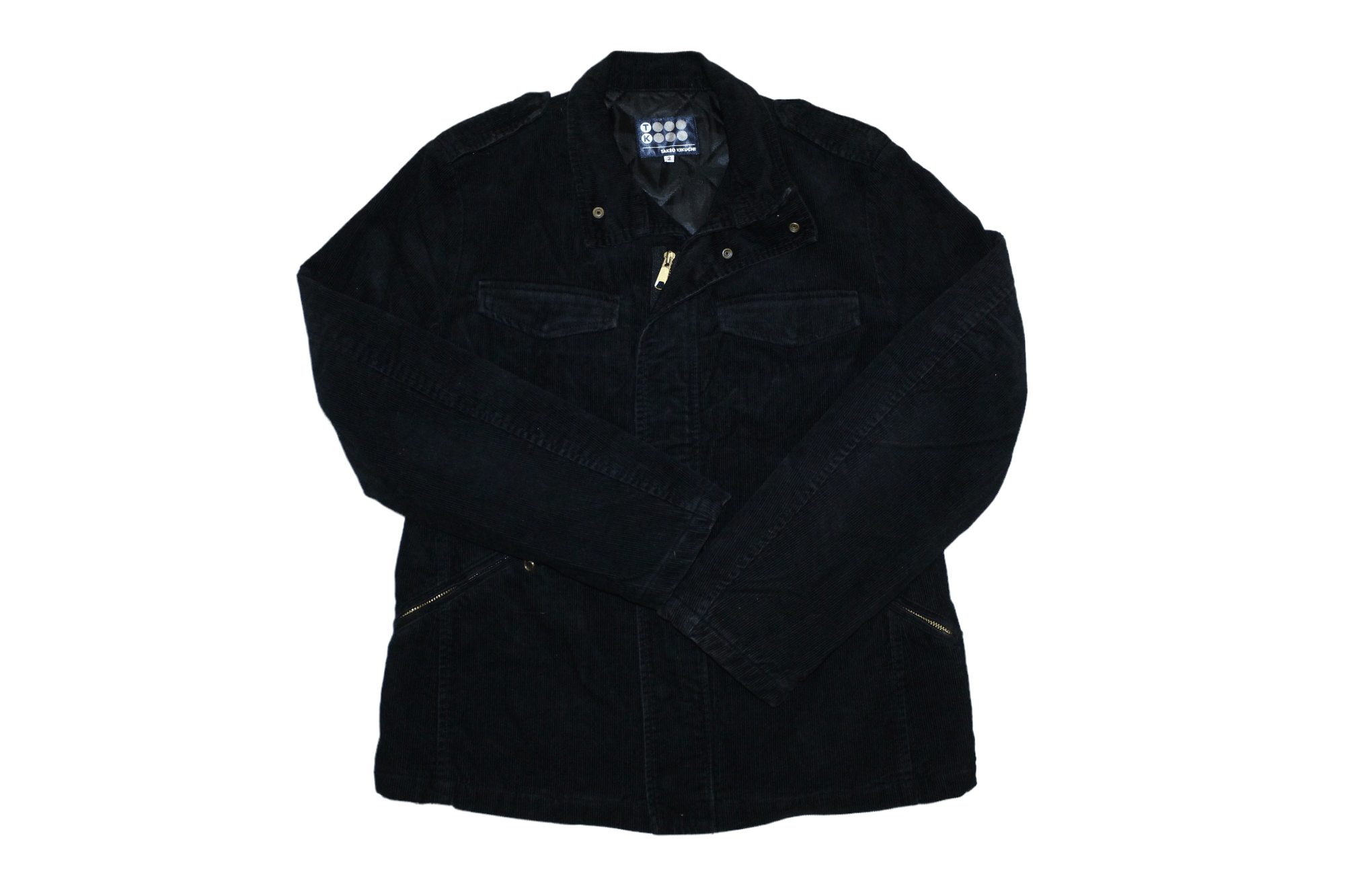 Takeo Kikuchi Takeo Kikuchi Quilted Lining Corduroy Military Jacket Size US M / EU 48-50 / 2 - 2 Thumbnail