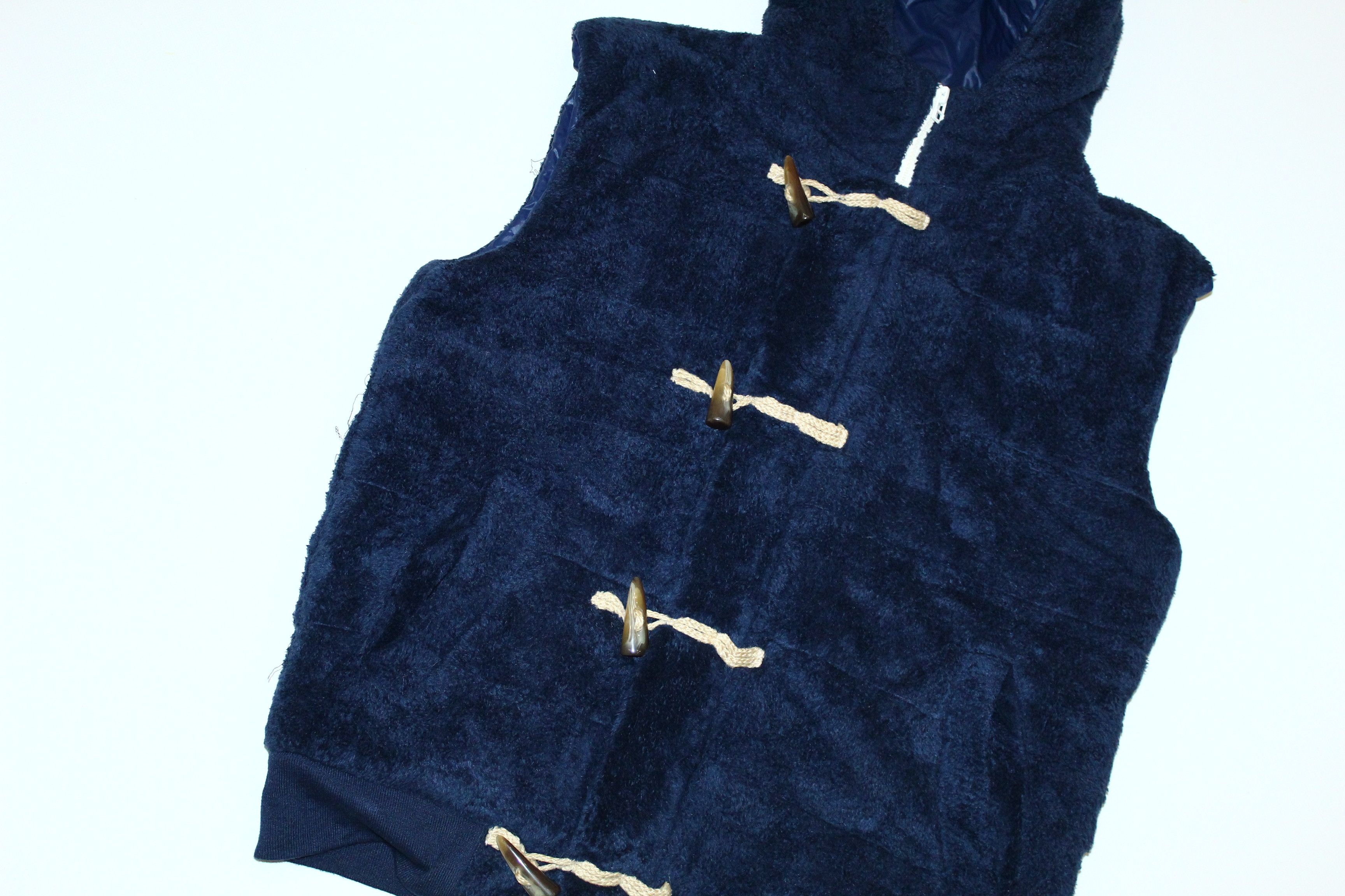 Beams Plus Vaporize by Beams Furry Fleece Hooded Vest Down Jacket Size US L / EU 52-54 / 3 - 3 Thumbnail