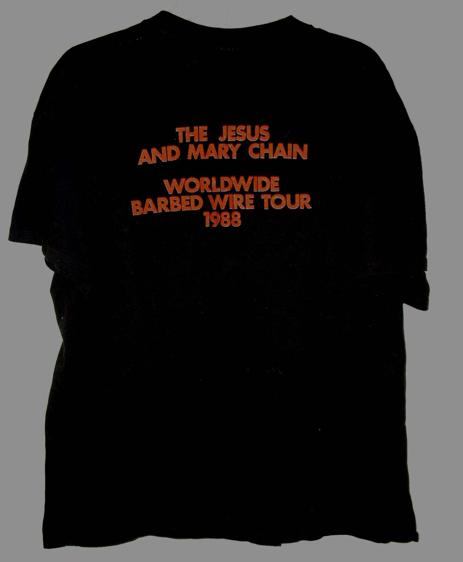 Band Tees × Vintage The Jesus And Mary Chain Concert Shirt 1988 Barbed Wire Tour Size US XL / EU 56 / 4 - 2 Thumbnail