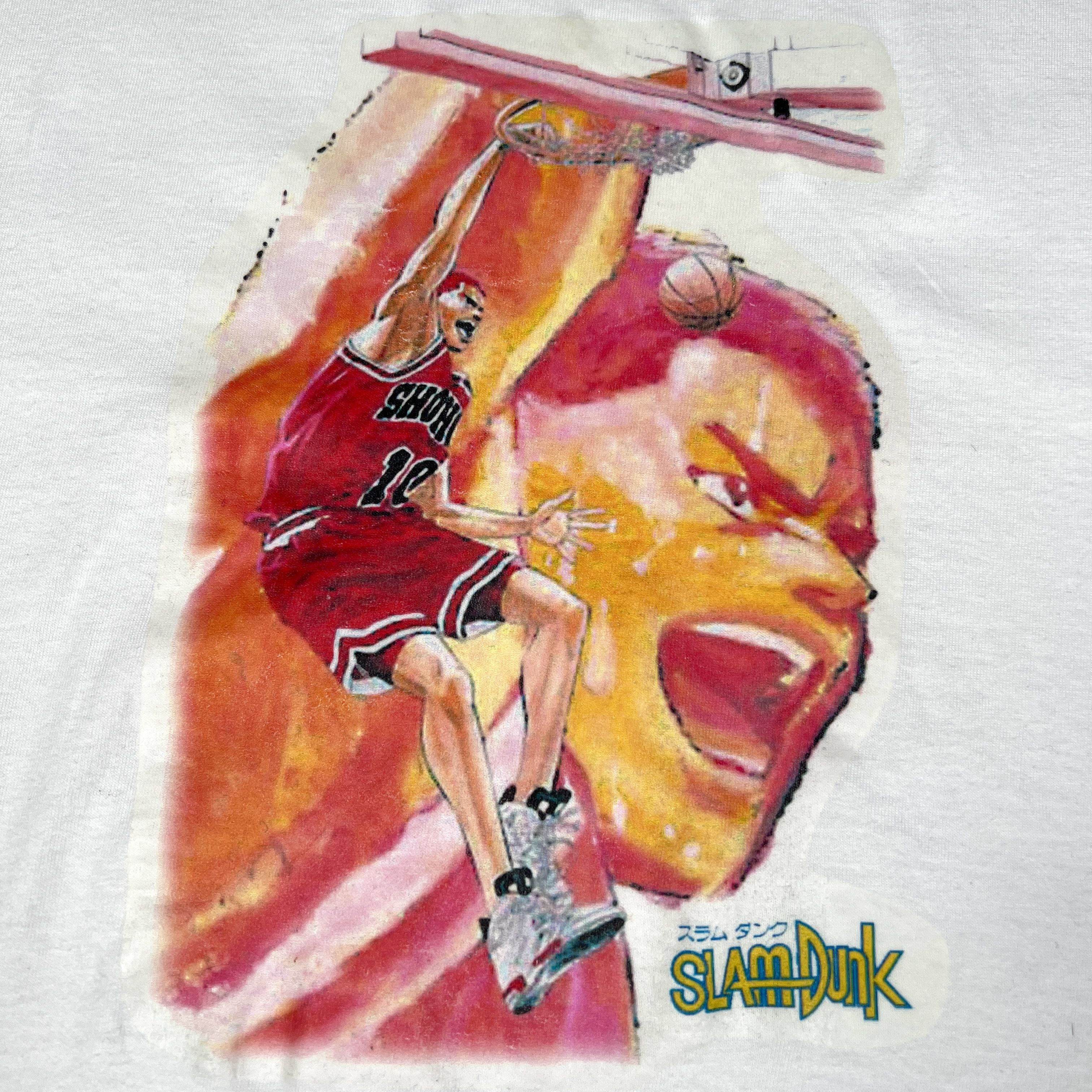 Anime Vintage 90s Slam Dunk ‘Hanamichi Sakuragi’ Bootleg Anime Tee Size US XL / EU 56 / 4 - 4 Thumbnail