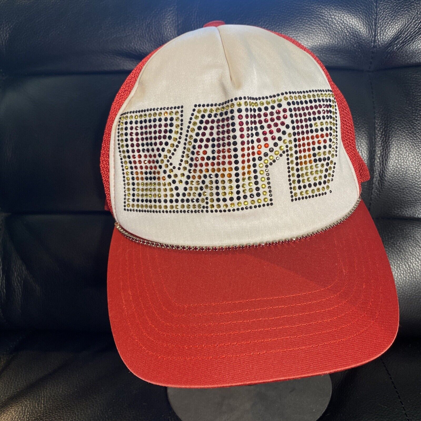 Bape BAPE SWAROVSKI RHINESTONE TRUCKER HAT | Grailed