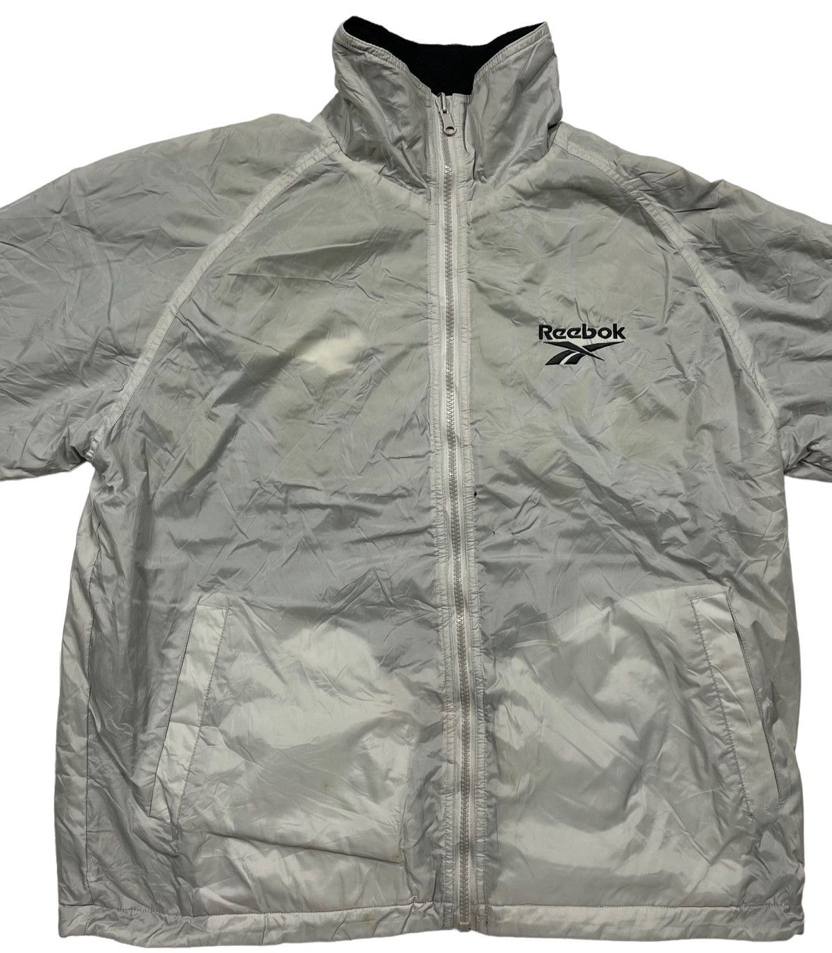 Reebok Vintage 00s Y2K Reebok Reversible 2 Way Jacket Oasis Britpop Size US L / EU 52-54 / 3 - 4 Thumbnail