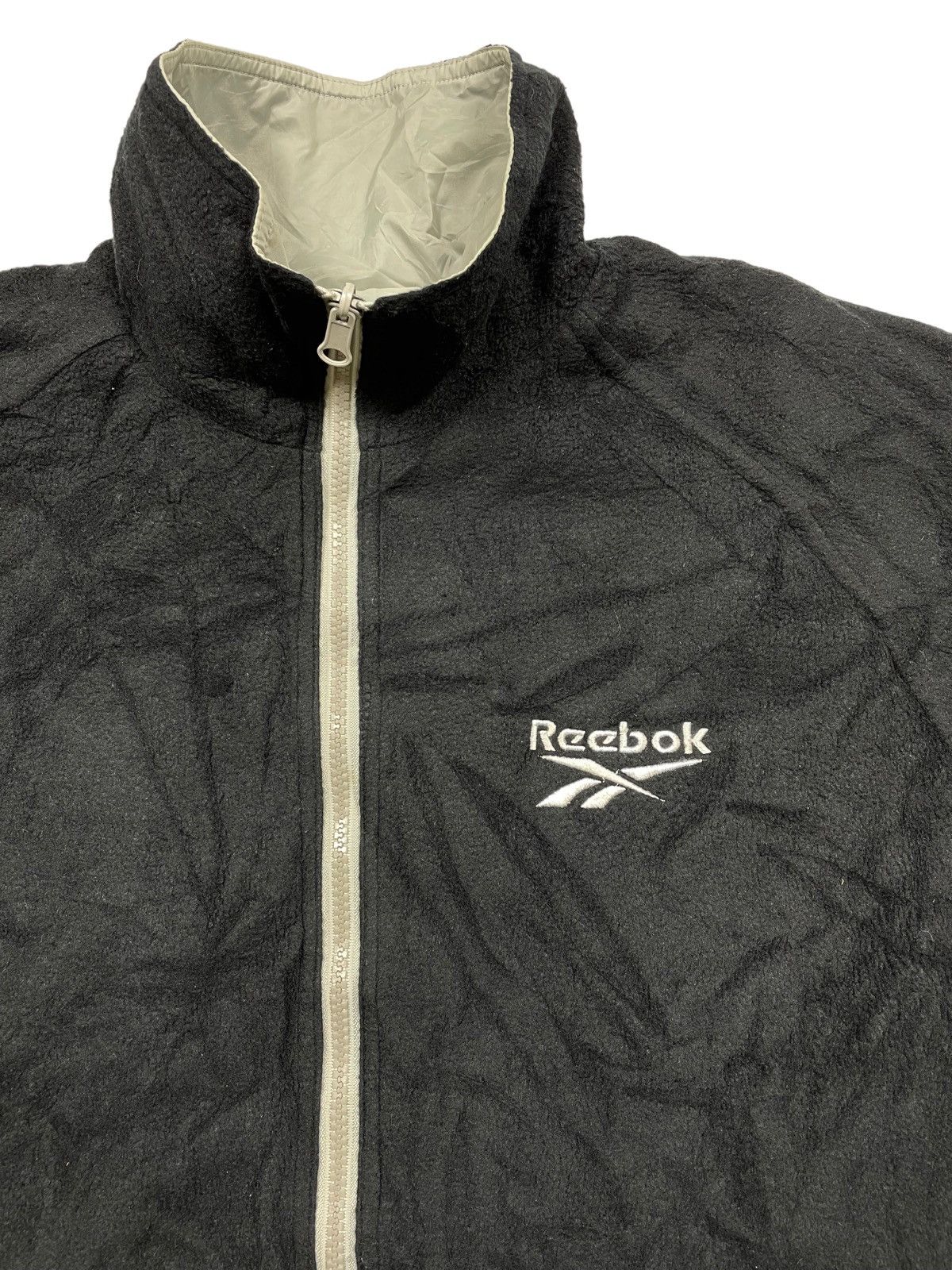 Reebok Vintage 00s Y2K Reebok Reversible 2 Way Jacket Oasis Britpop Size US L / EU 52-54 / 3 - 5 Thumbnail