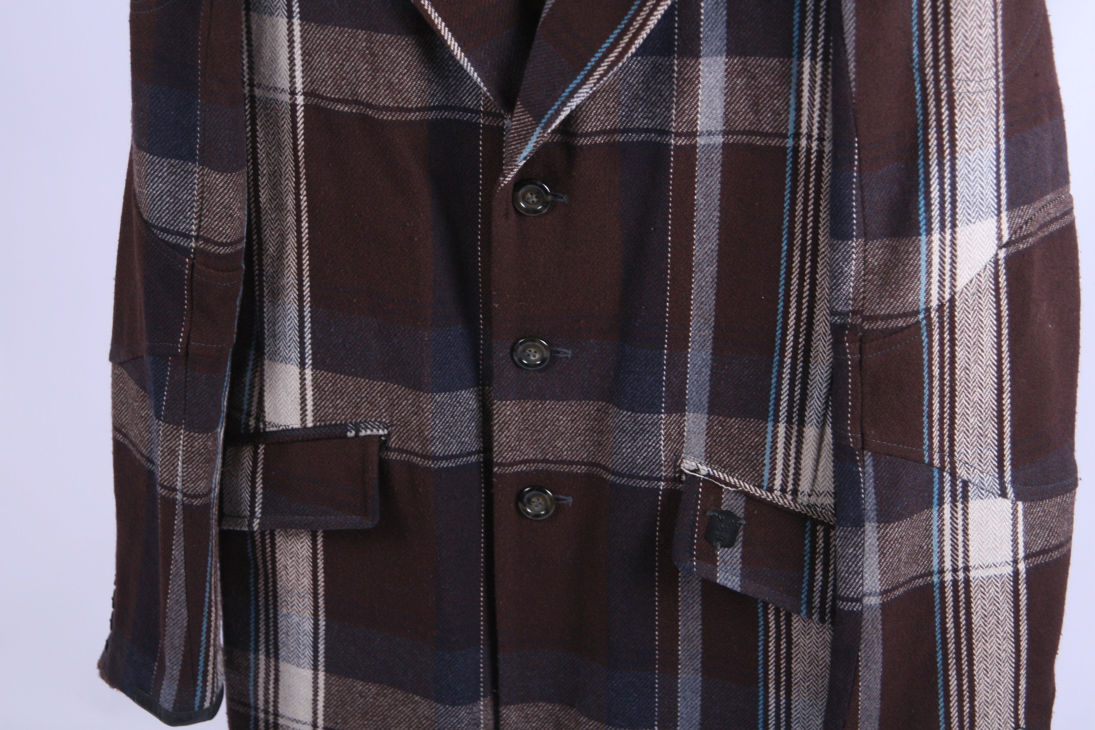 Diesel 💥VTG Diesel Tartan Herringbone Flannel Casual overcoat Size US L / EU 52-54 / 3 - 6 Thumbnail