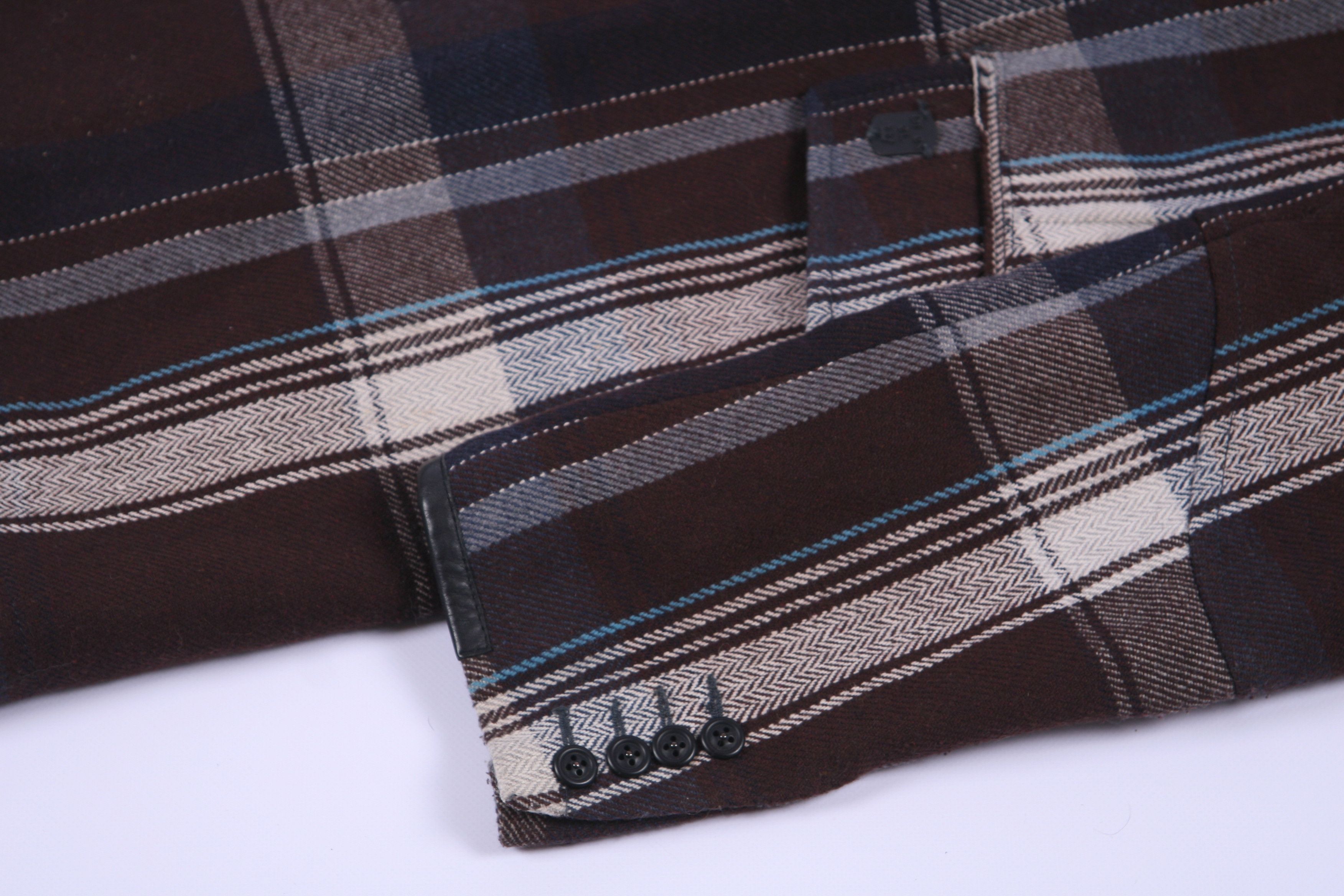 Diesel 💥VTG Diesel Tartan Herringbone Flannel Casual overcoat Size US L / EU 52-54 / 3 - 13 Thumbnail