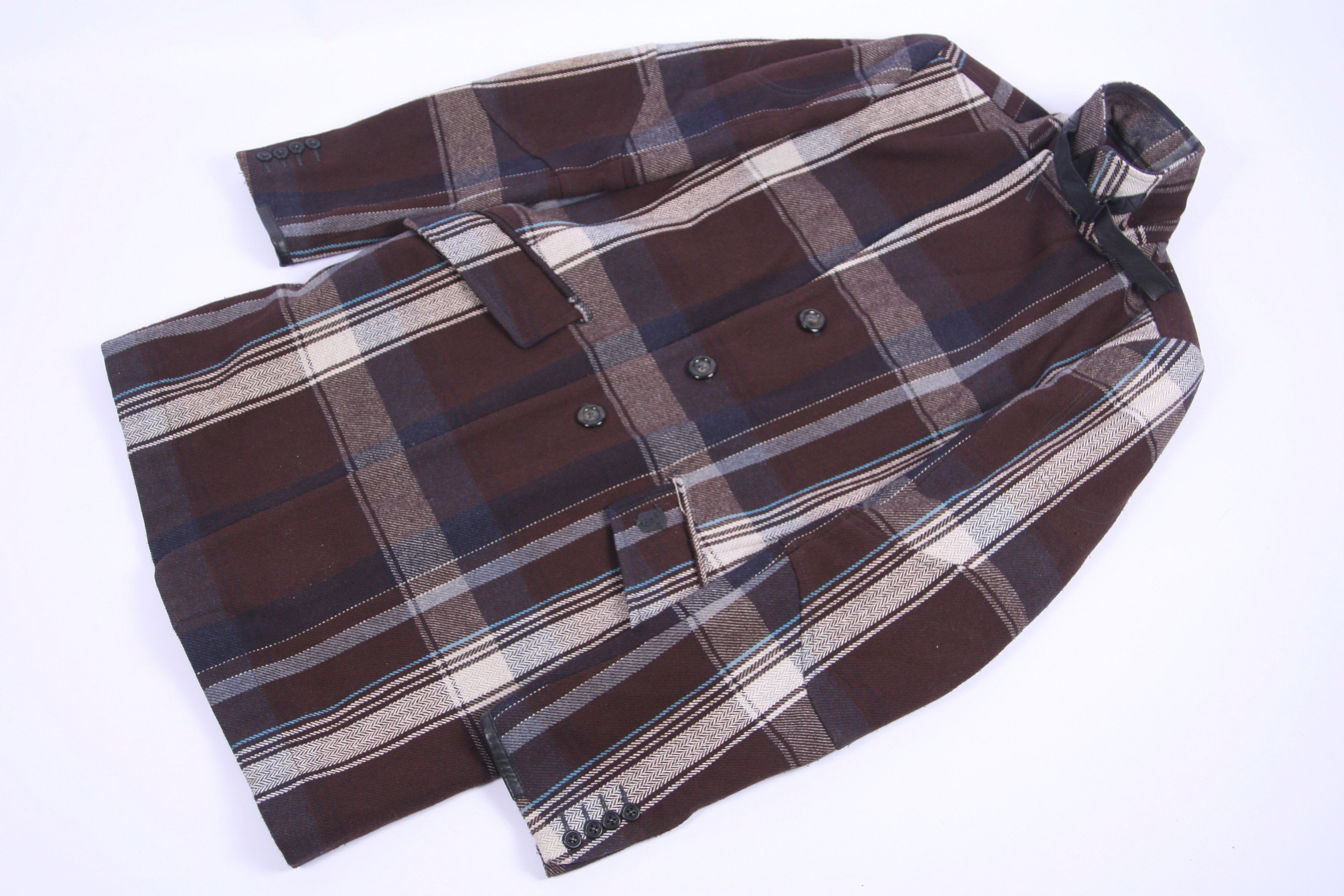 Diesel 💥VTG Diesel Tartan Herringbone Flannel Casual overcoat Size US L / EU 52-54 / 3 - 2 Thumbnail