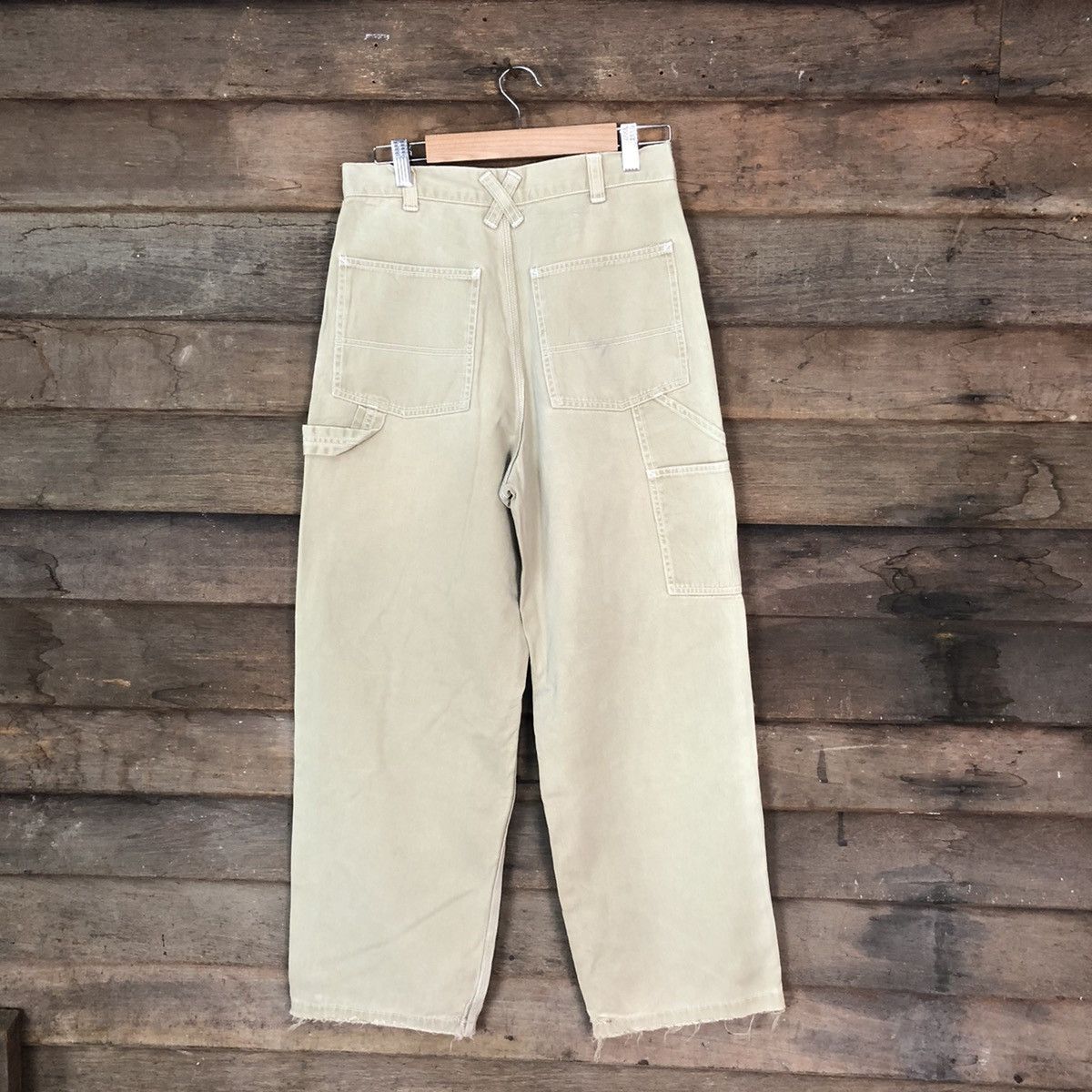 Japanese Brand Baboo Club Brown worker Casual Pants #5450 Size US 29 - 1 Thumbnail