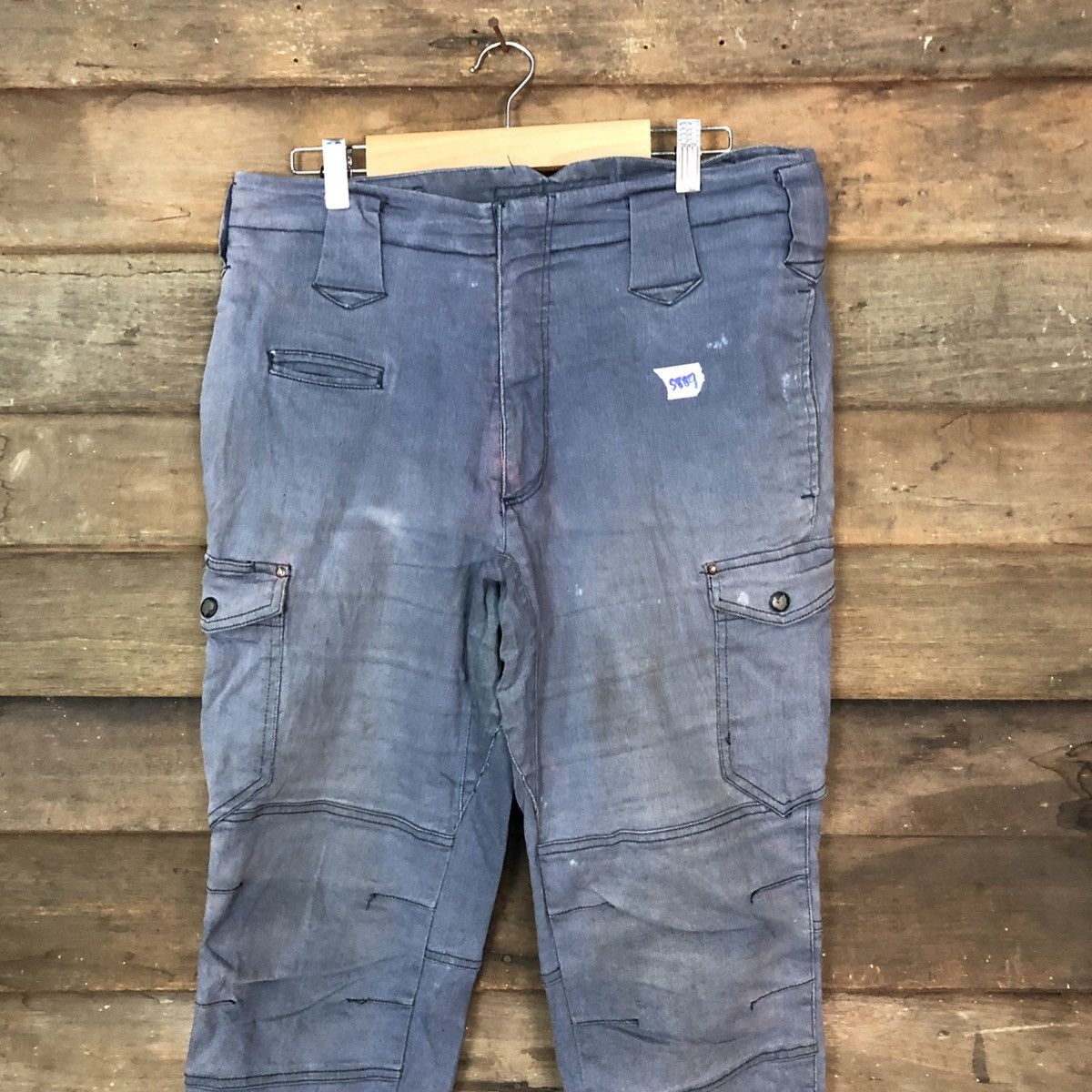 Faded Glory Japan faded Dark Blue jogger multipocket Cargo Pants #5889 Size US 32 / EU 48 - 2 Thumbnail