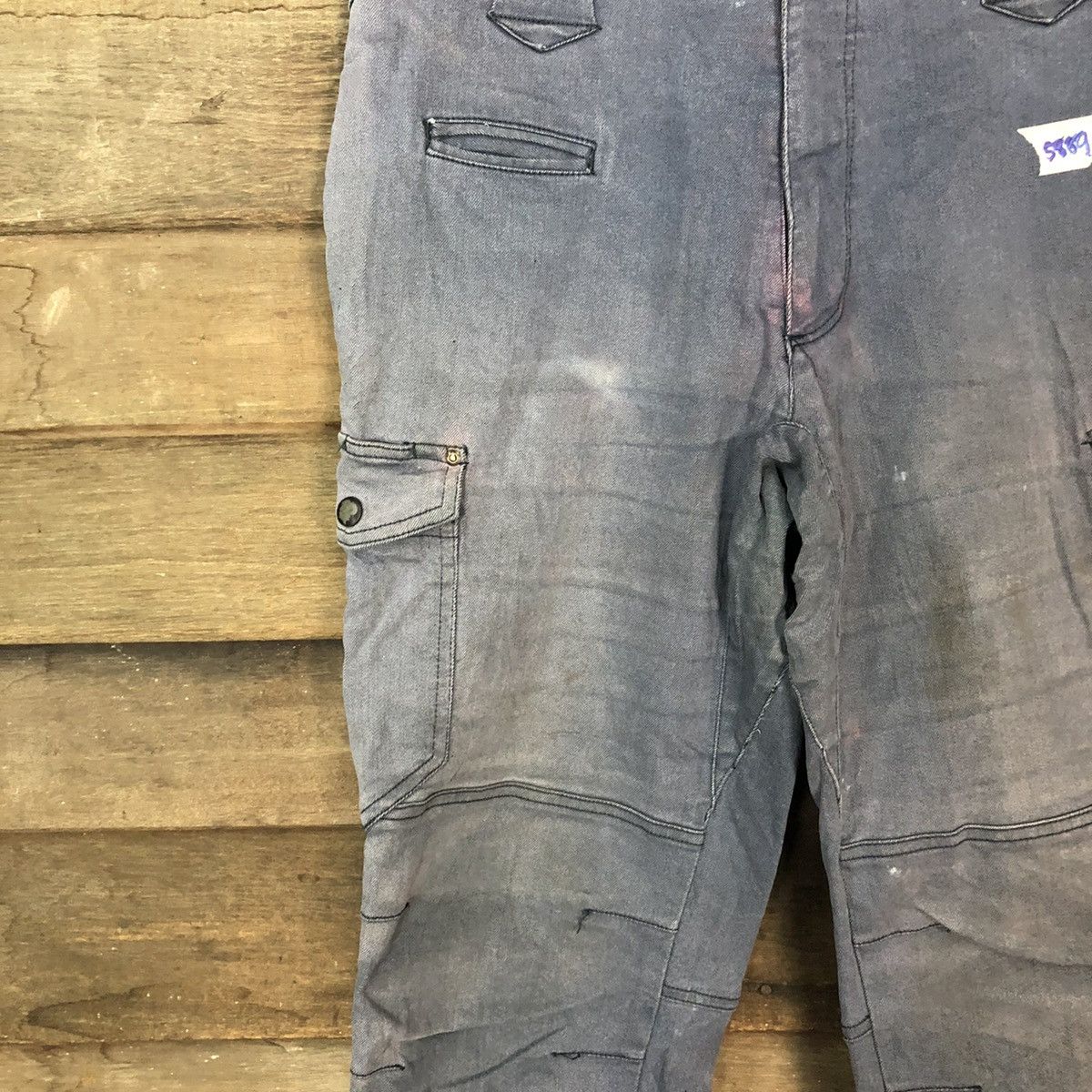 Faded Glory Japan faded Dark Blue jogger multipocket Cargo Pants #5889 Size US 32 / EU 48 - 6 Thumbnail