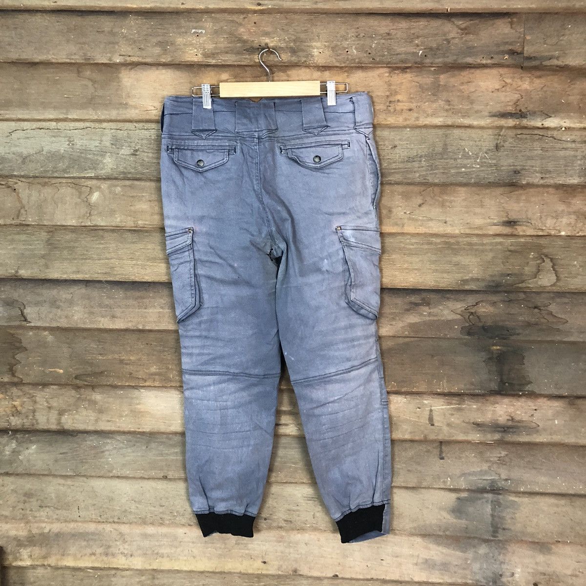 Faded Glory Japan faded Dark Blue jogger multipocket Cargo Pants #5889 Size US 32 / EU 48 - 10 Thumbnail