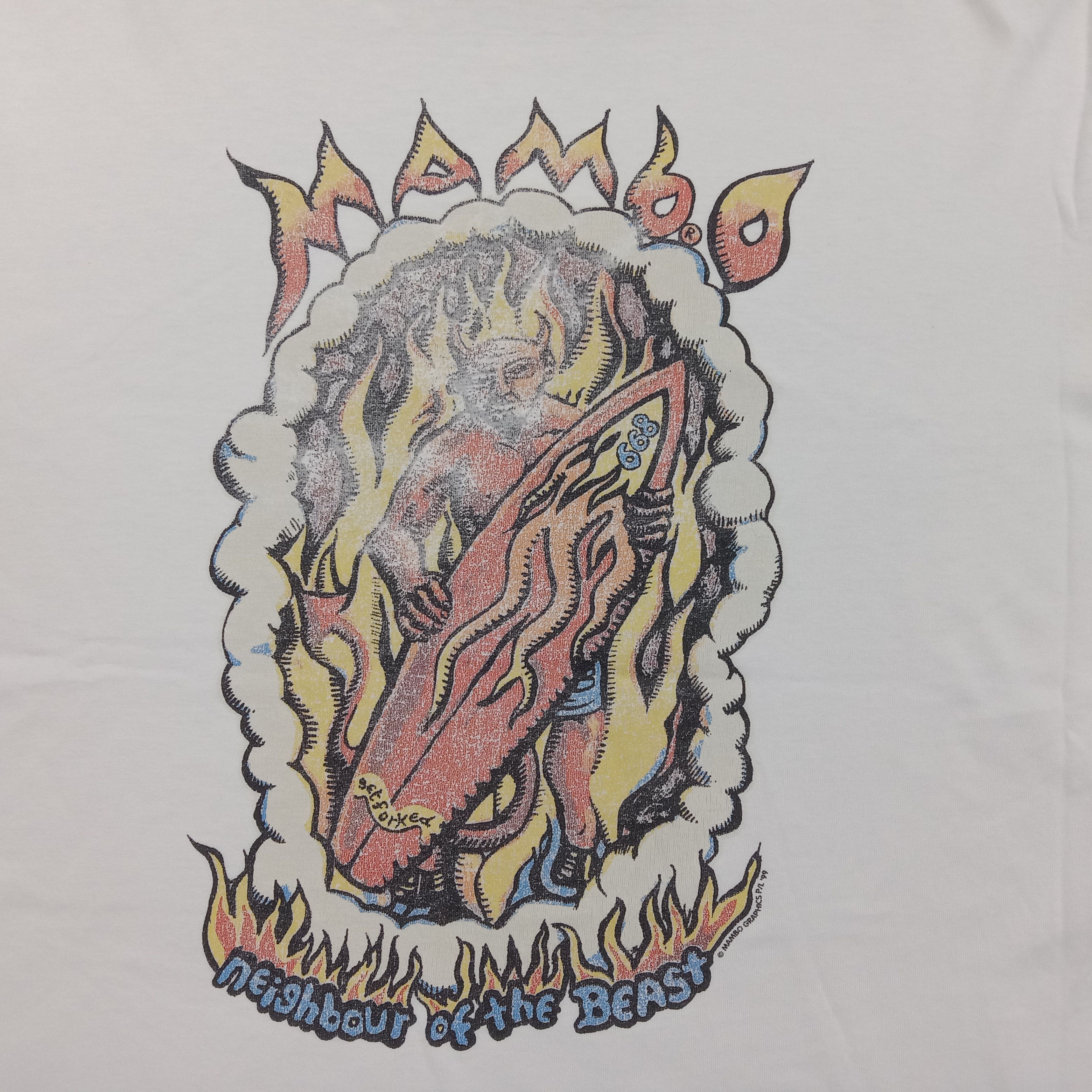 Mambo × Vintage 90's MAMBO Vintage American Australian Surfing T-Shirt Size US L / EU 52-54 / 3 - 3 Thumbnail