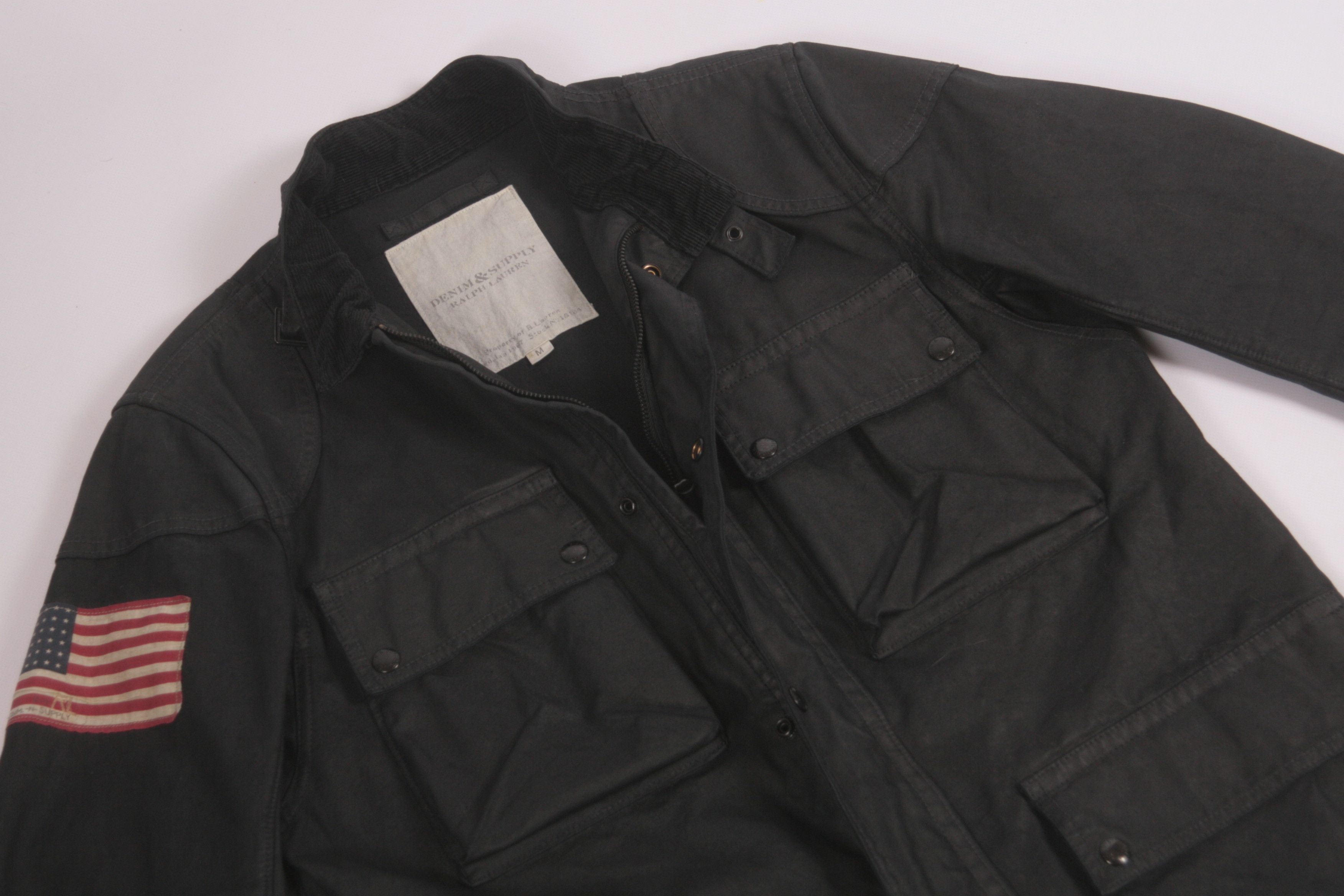 Denim & Supply Ralph Lauren RALPH LAUREN DENIM&SUPPLY USA FLAG WAXED JACKET Size US L / EU 52-54 / 3 - 6 Thumbnail