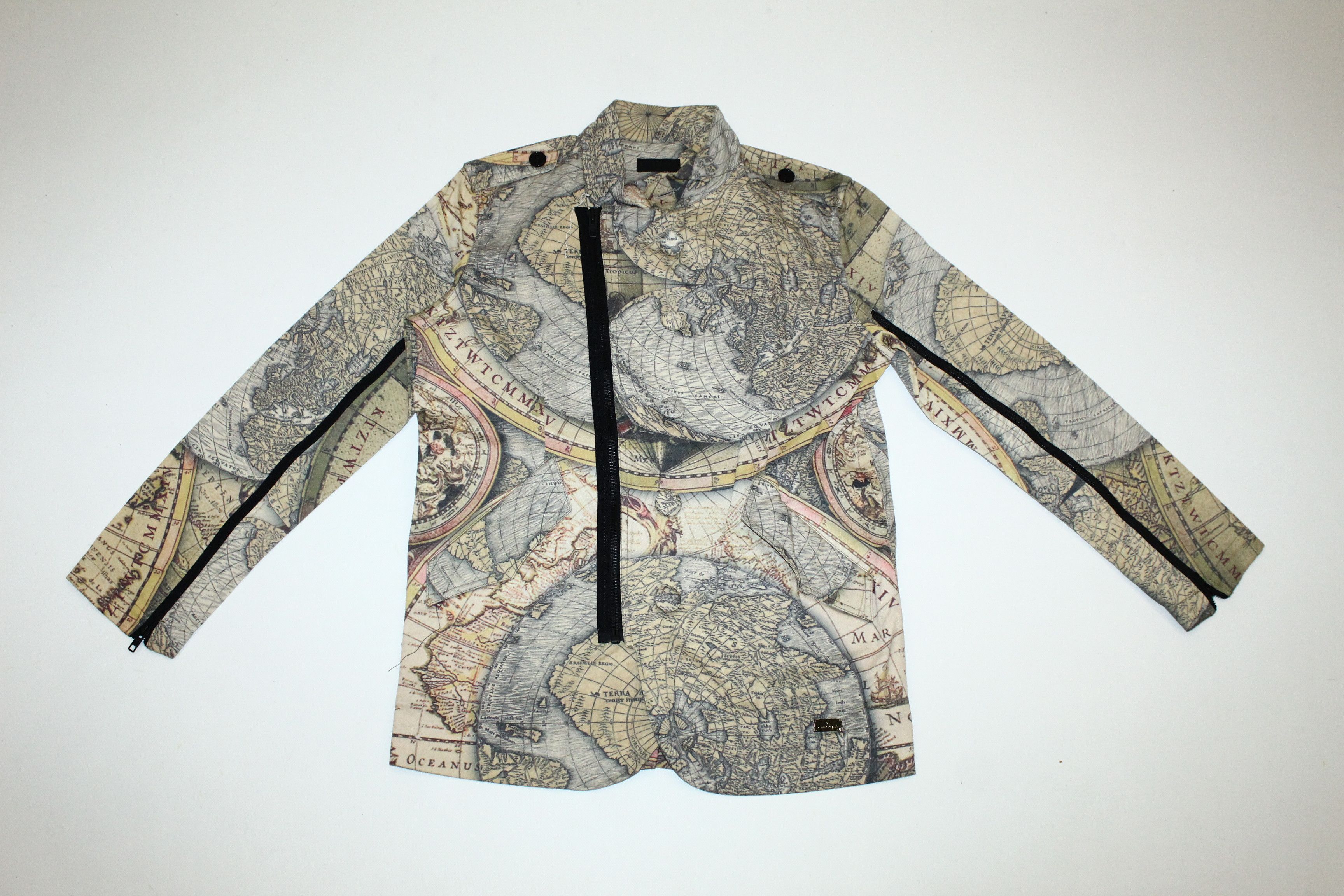 John Richmond John Richmond X Ancient World Map All Over Print Jacket Size US L / EU 52-54 / 3 - 8 Thumbnail