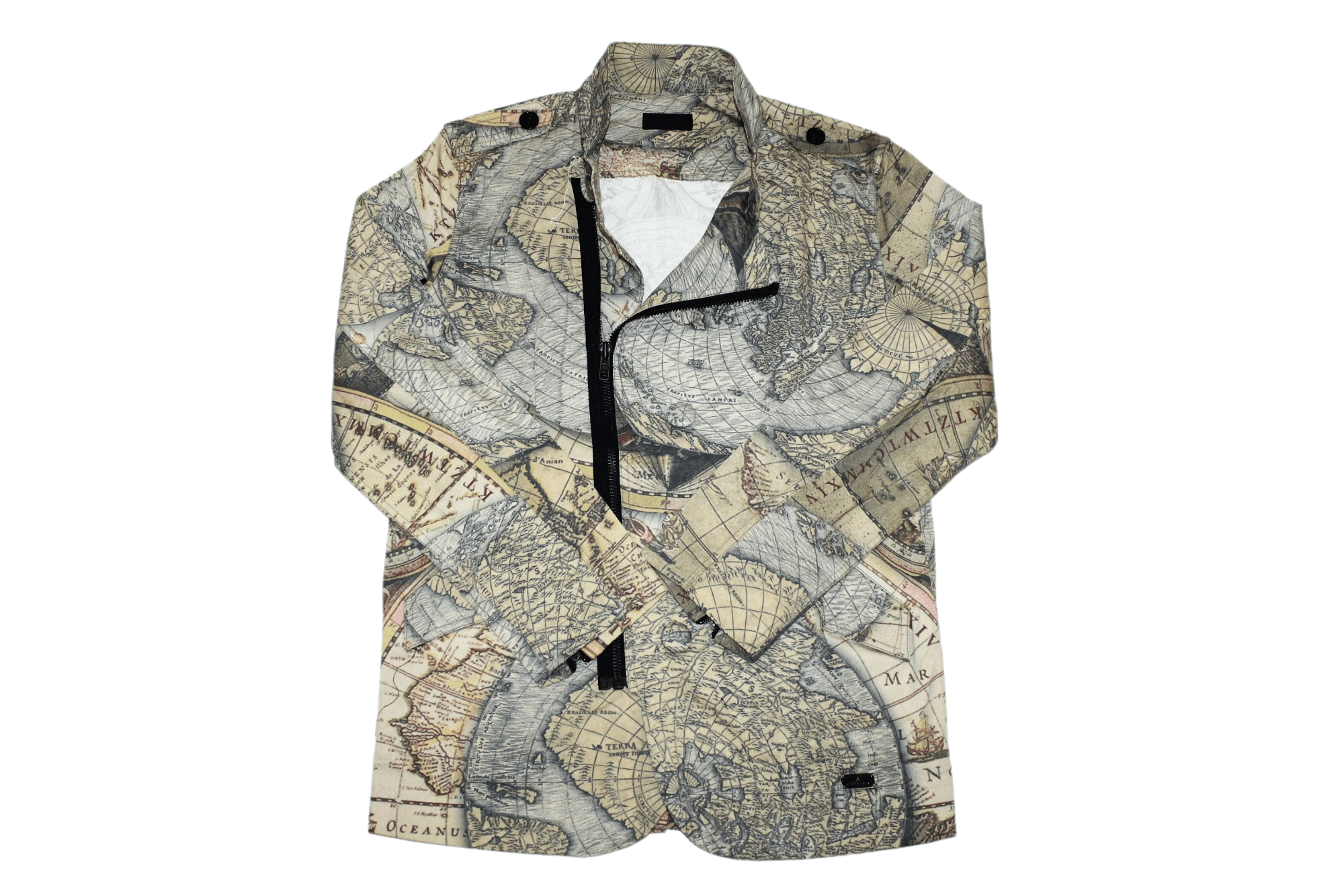 John Richmond John Richmond X Ancient World Map All Over Print Jacket Size US L / EU 52-54 / 3 - 1 Thumbnail